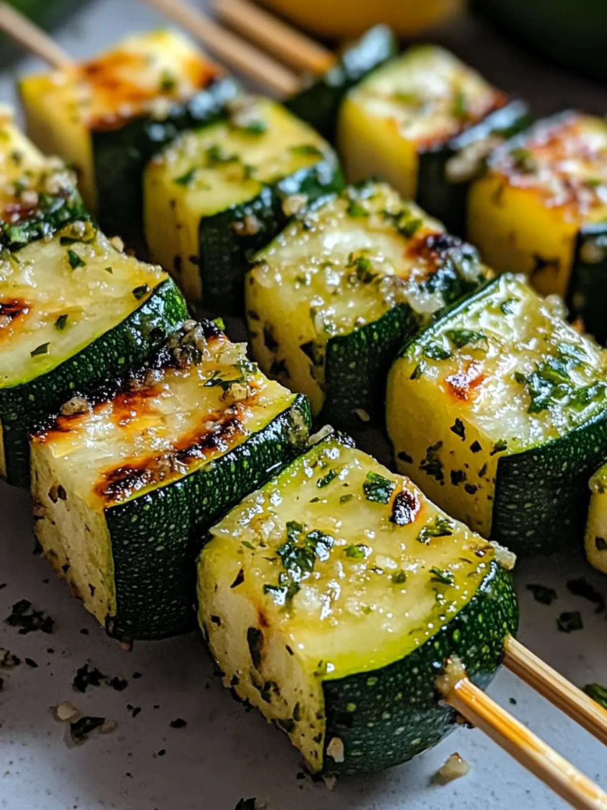Grill Up Garlic Butter Zucchini Skewers for a Flavor Burst 2 Garlic Butter Zucchini Skewers