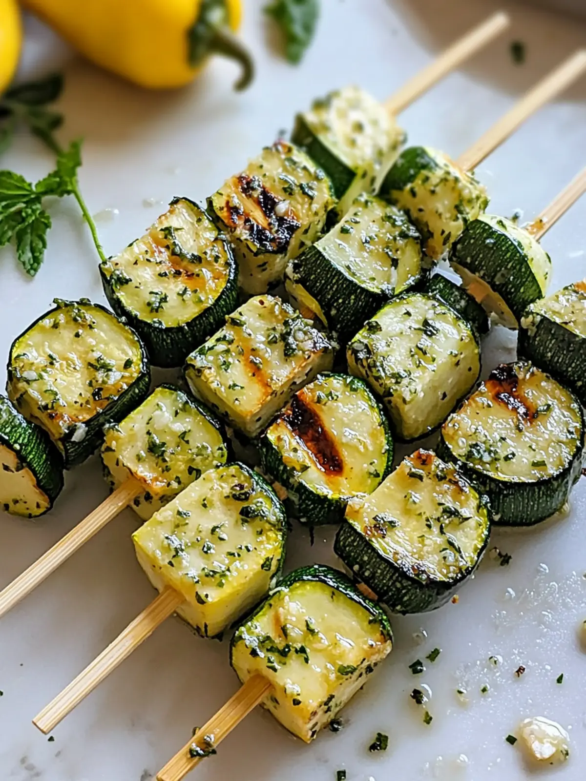 Grill Up Garlic Butter Zucchini Skewers for a Flavor Burst 4 Garlic Butter Zucchini Skewers