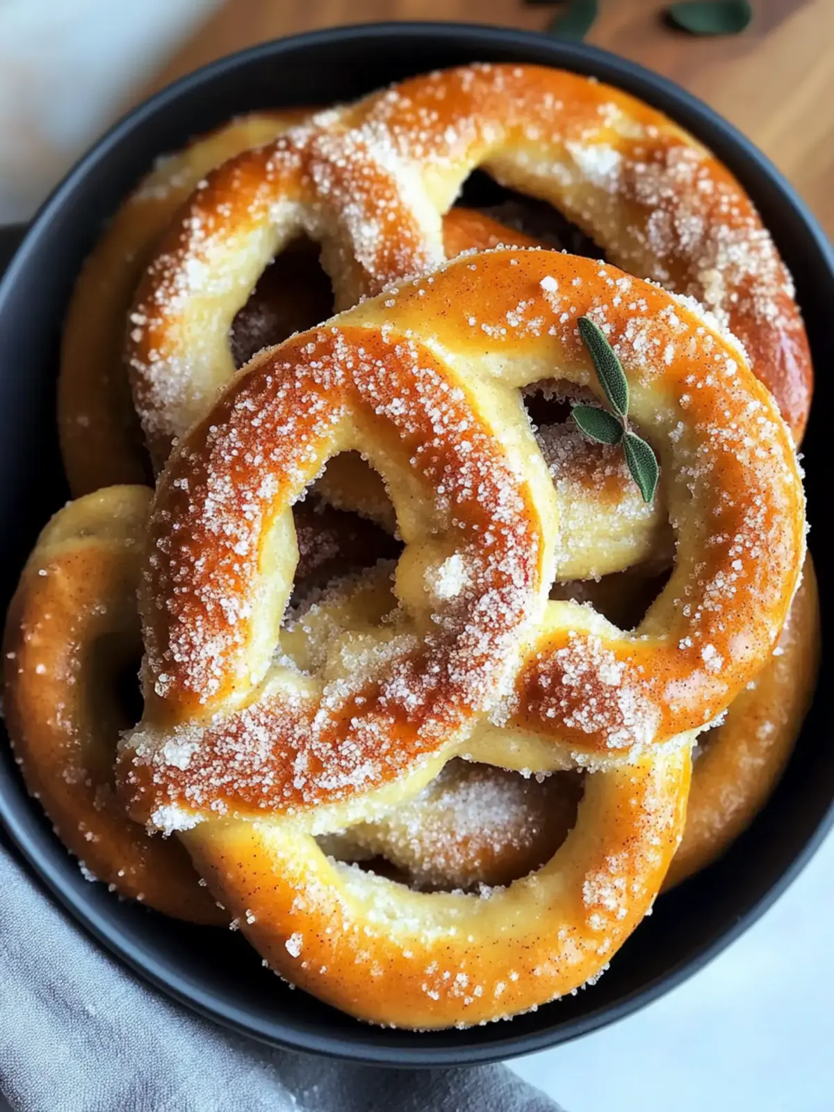Cinnamon Sugar Soft Pretzels: A Sweet & Cozy Delight 3 Cinnamon Sugar Soft Pretzels
