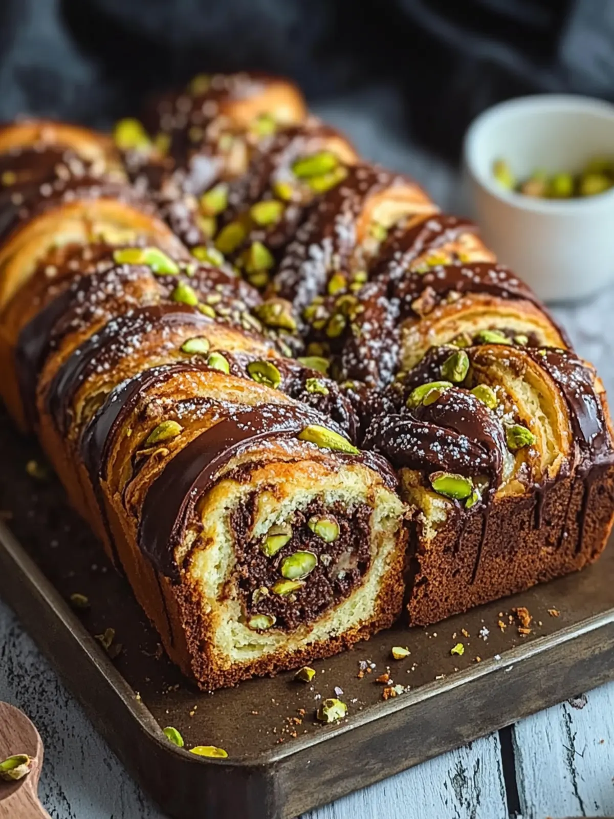 Pistachio Chocolate Babka Pull Apart: Your New Favorite Treat 3 Pistachio Chocolate Babka Pull Apart