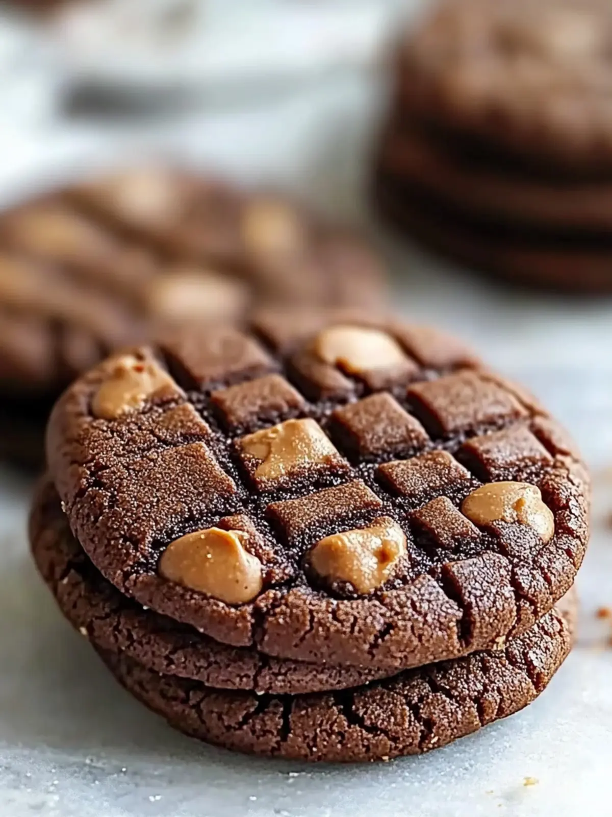 Decadent Chocolate Peanut Butter Cookies in Under 20 Minutes 5 Chocolate Peanut Butter Cookies
