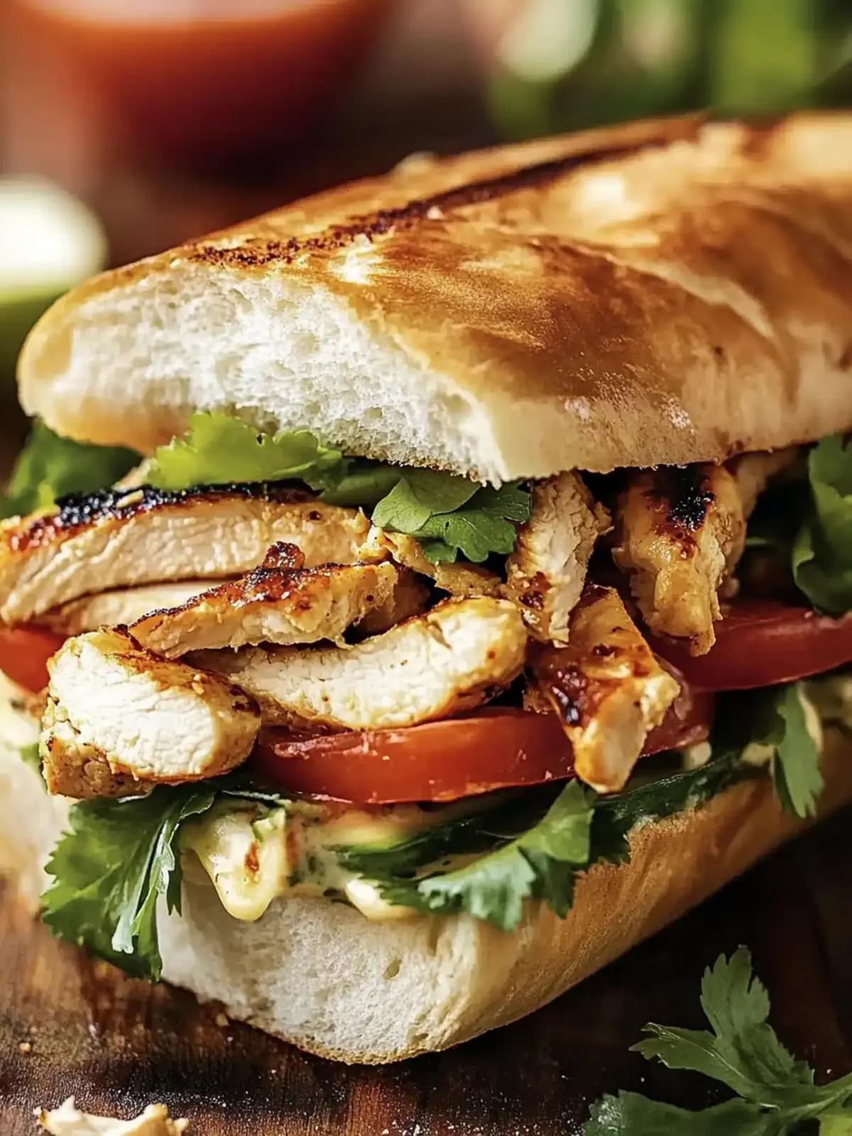 Chicken Torta Sandwich