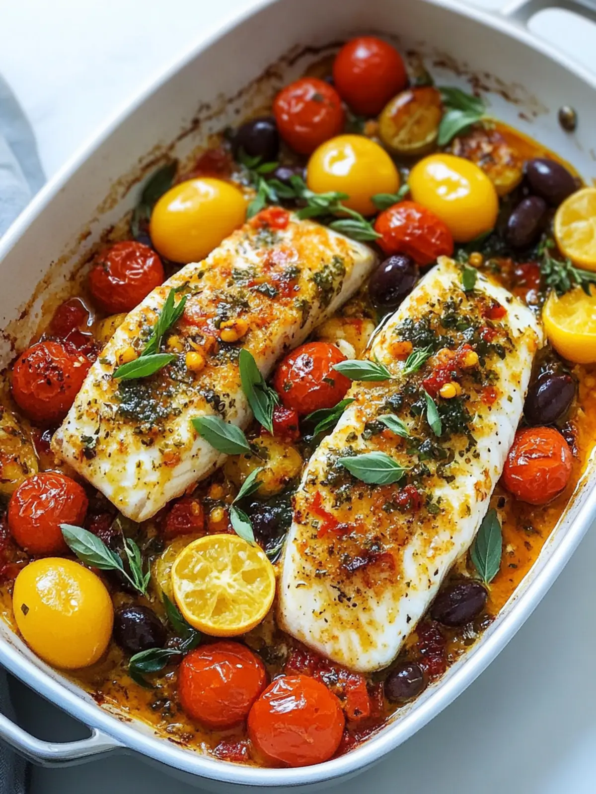 Savory Easy Mediterranean Baked Fish Recipe for Dinner Delight 2 Easy Mediterranean Baked Fish Recipe for Dinner