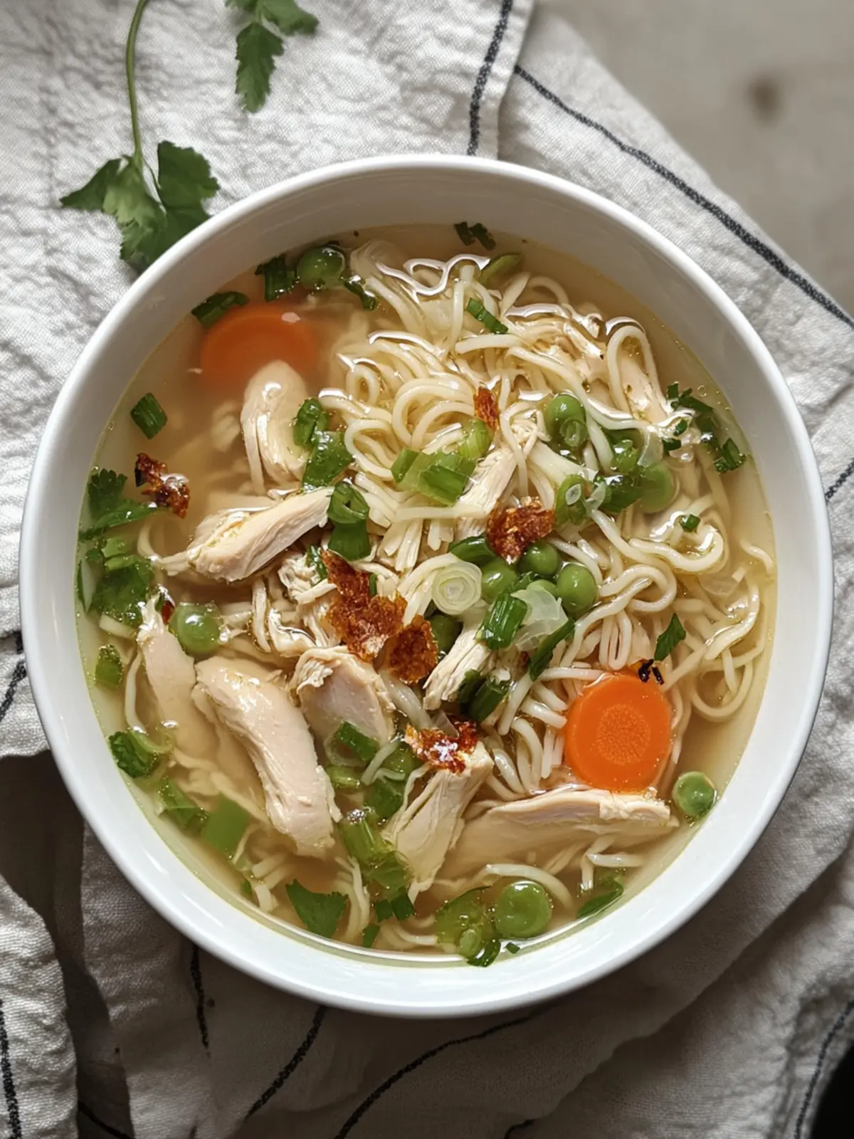 Aromatic Ginger Scallion Chicken Noodle Soup for Cozy Evenings 3 Aromatic Ginger Scallion Chicken Noodle Soup