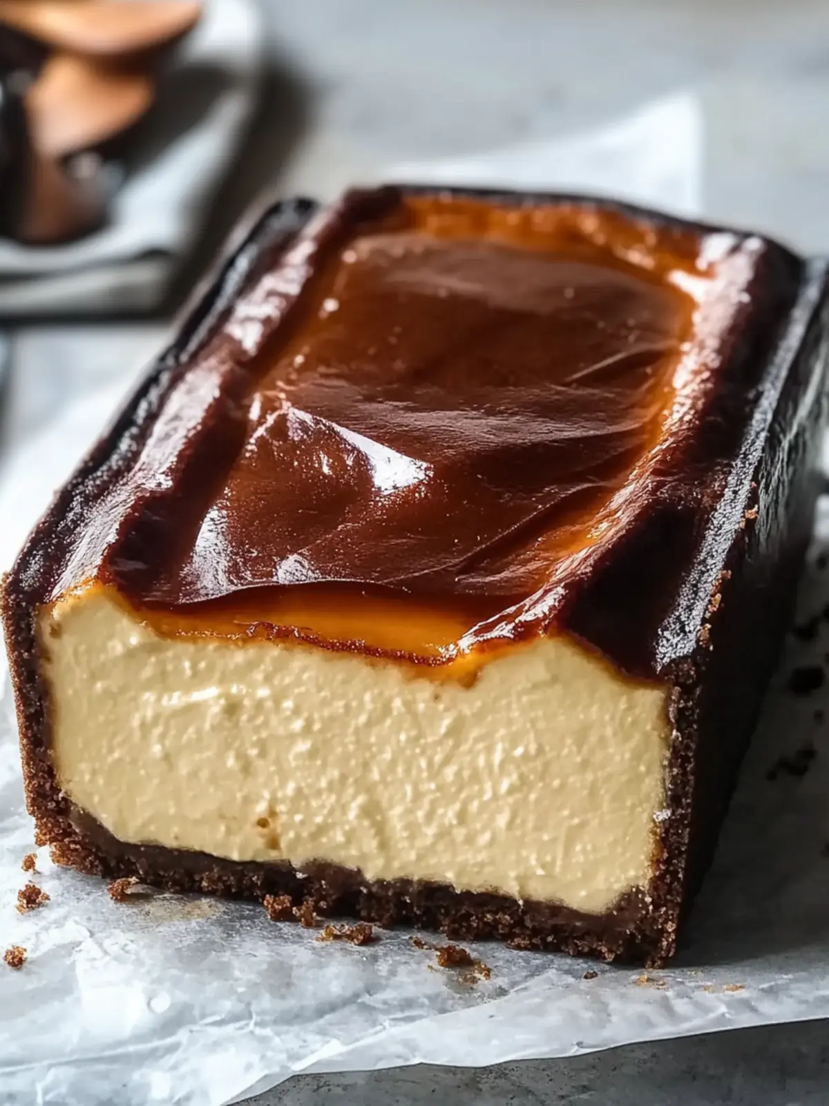 Decadent Burnt Basque Cheesecake in a Loaf Pan You’ll Love 4 Burnt Basque Cheesecake in a Loaf Pan