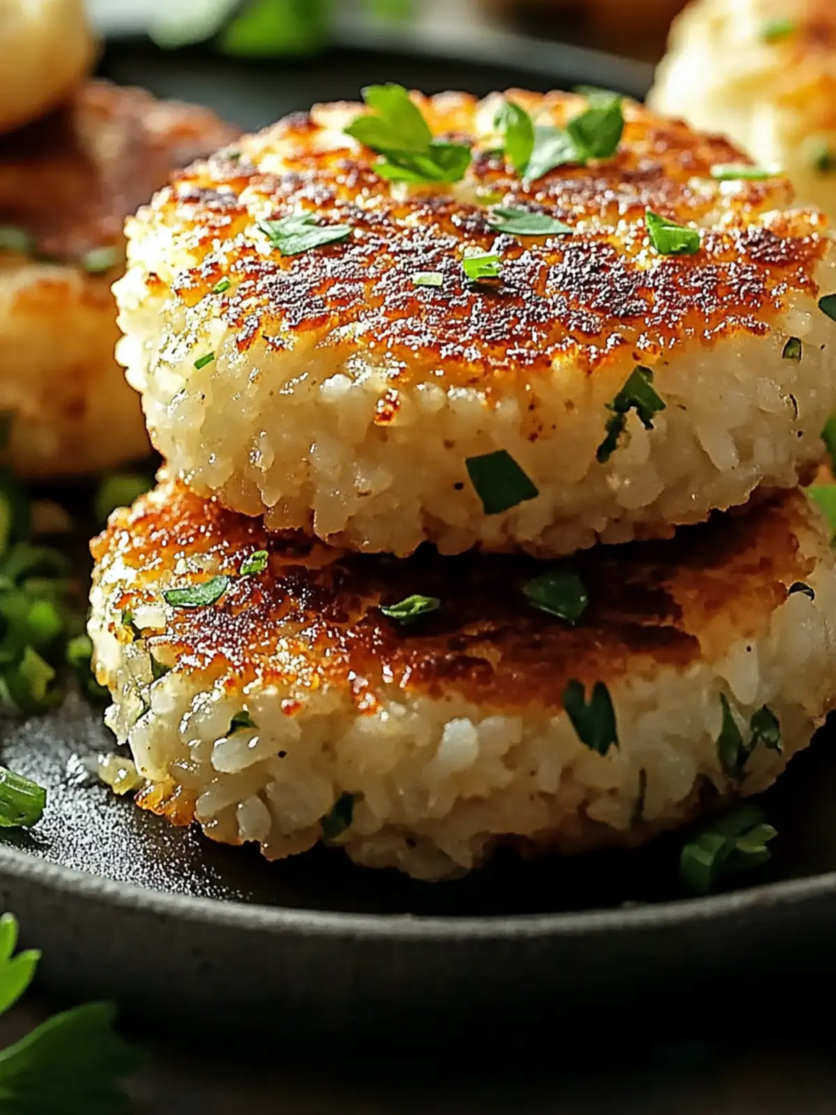 Irresistible Crispy Rice Patties: Your New Favorite Snack! 2 Crispy Rice Patties