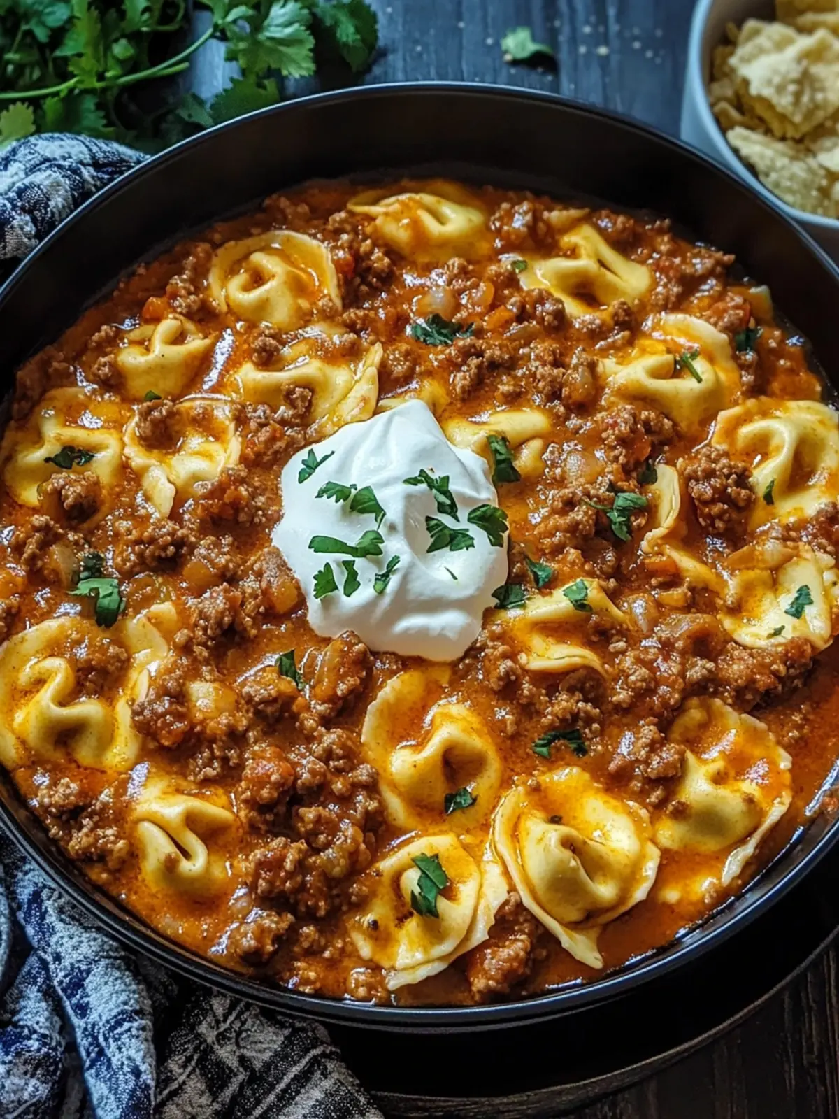 Irresistible Cheesy Beef Enchilada Tortellini for Busy Nights 3 Irresistible Cheesy Beef Enchilada Tortellini