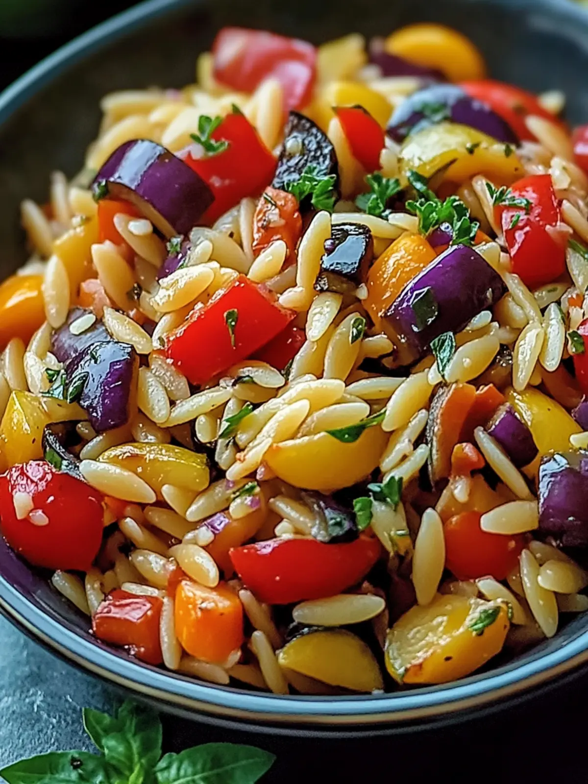 Delicious Roasted Vegetable Orzo to Brighten Your Dinner Table 4 asty Roasted Vegetable Orzo