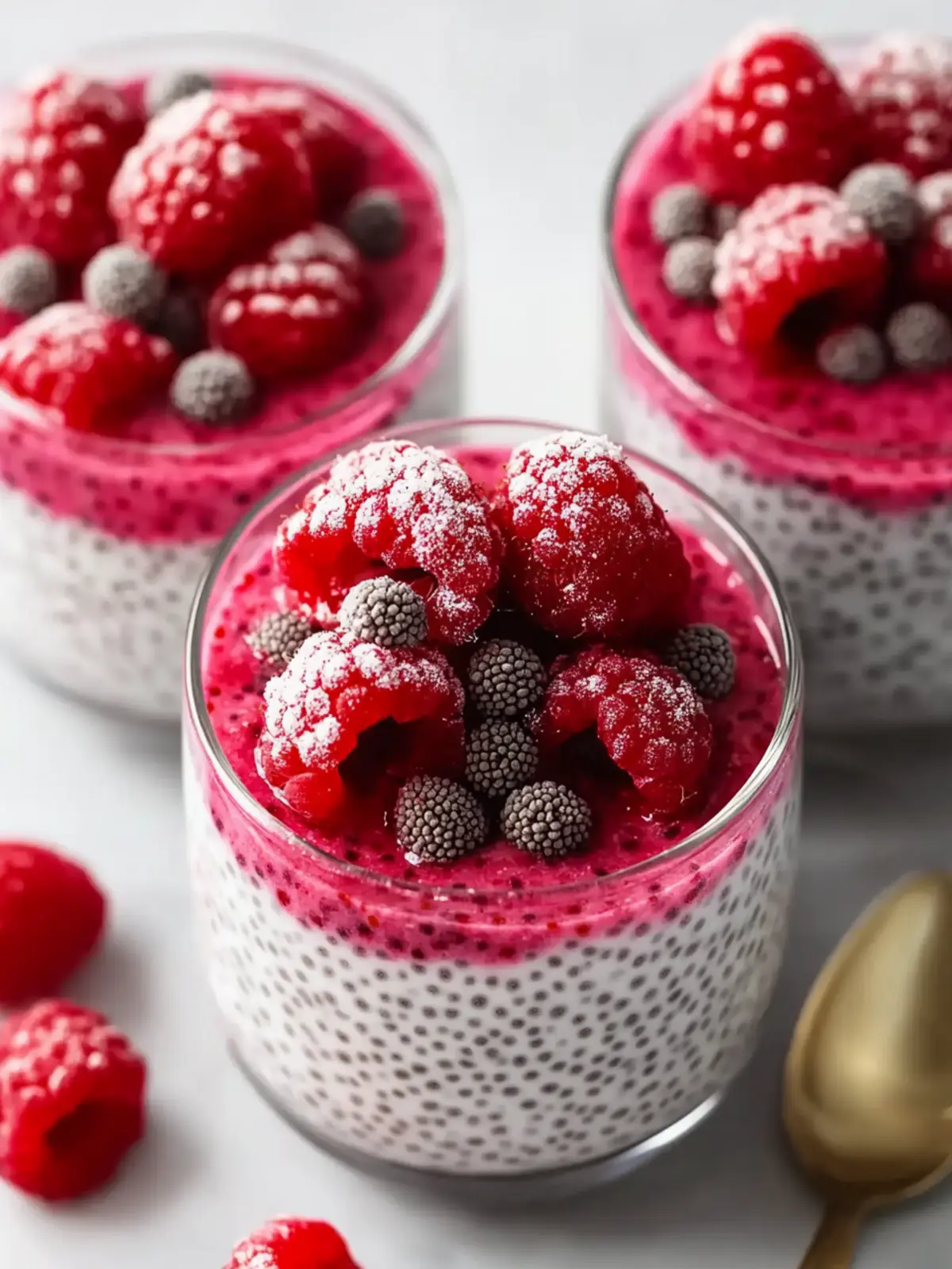 Vanilla Raspberry Chia Pudding