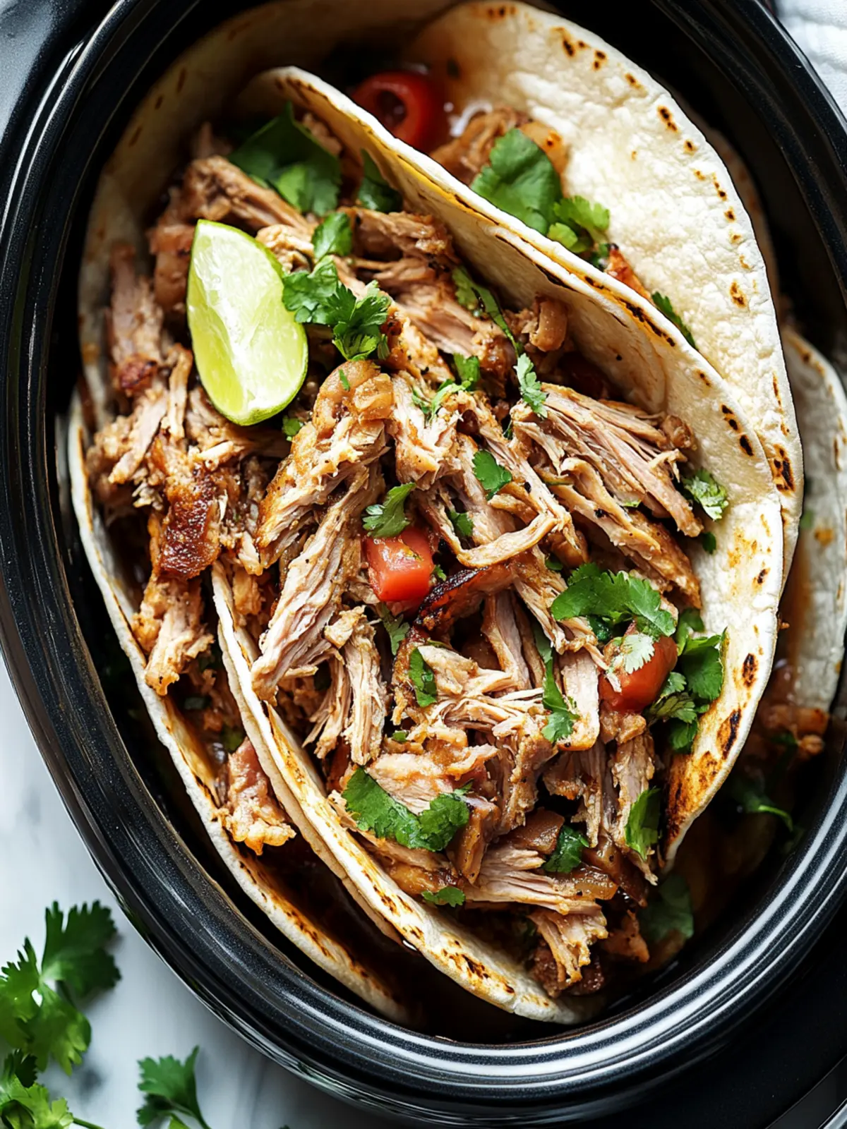 Crispy Slow Cooker Carnitas: Effortless Flavor for Taco Night 3 Crispy Slow Cooker Carnitas