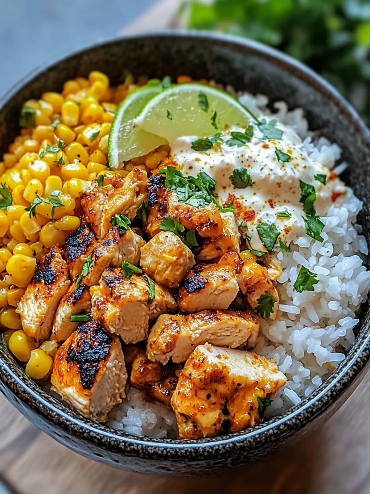 Mouthwatering Street Corn Chicken Rice Bowl for Easy Dinners 2 Street Corn Chicken Rice Bowl