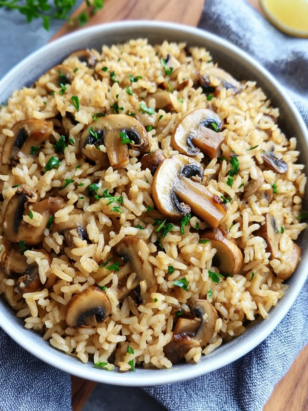 Garlic Butter Mushroom Rice That'll Wow Your Dinner Guests 2 Garlic Butter Mushroom Rice