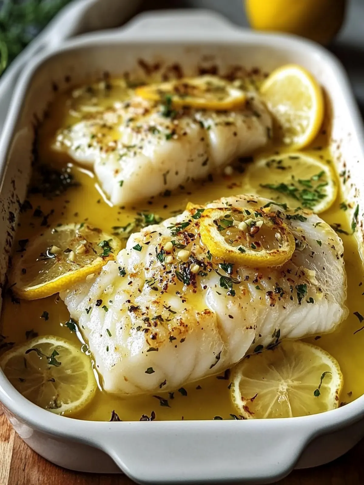 Baked Lemon-Garlic Cod with Butter Sauce: Quick & Delicious Dinner 5 Baked Lemon-Garlic Cod with Butter Sauce