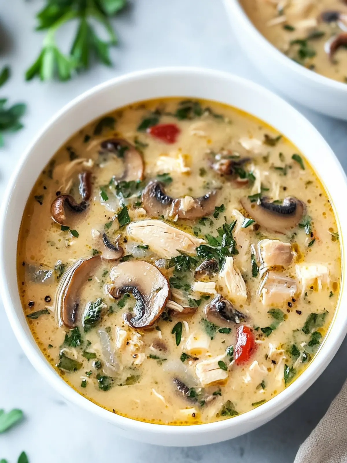 Comforting Rotisserie Chicken and Mushroom Soup in 30 Minutes 3 Rotisserie Chicken and Mushroom Soup