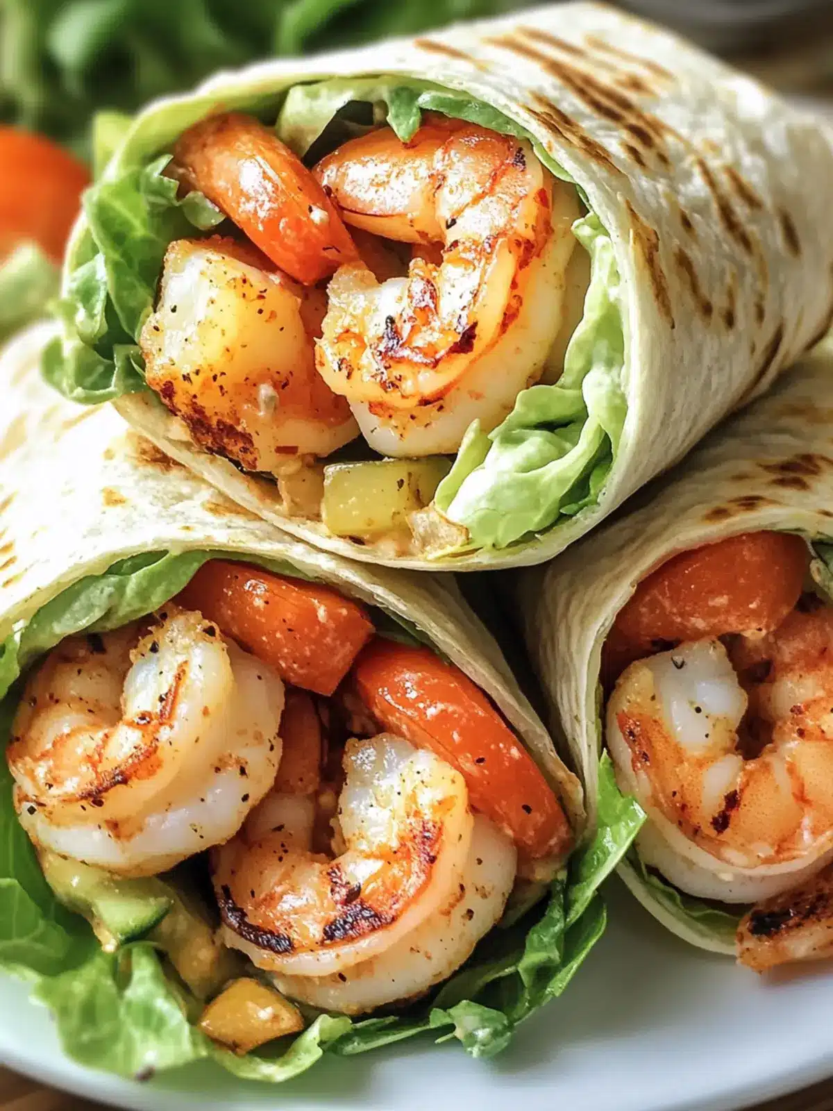 Zesty Grilled Shrimp Caesar Wraps for a Flavorful Twist 2 Zesty Grilled Shrimp Caesar Wraps