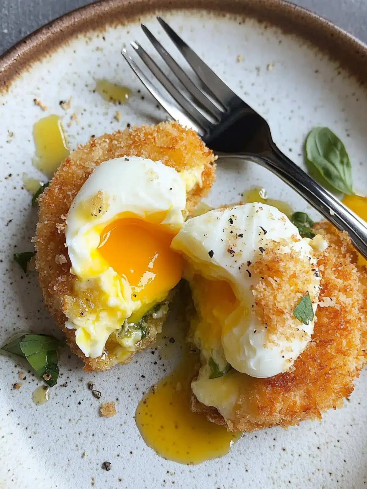 Crispy Panko Crumbed Poached Eggs on Avocado Toast Delight 3 Panko Crumbed Poached Eggs