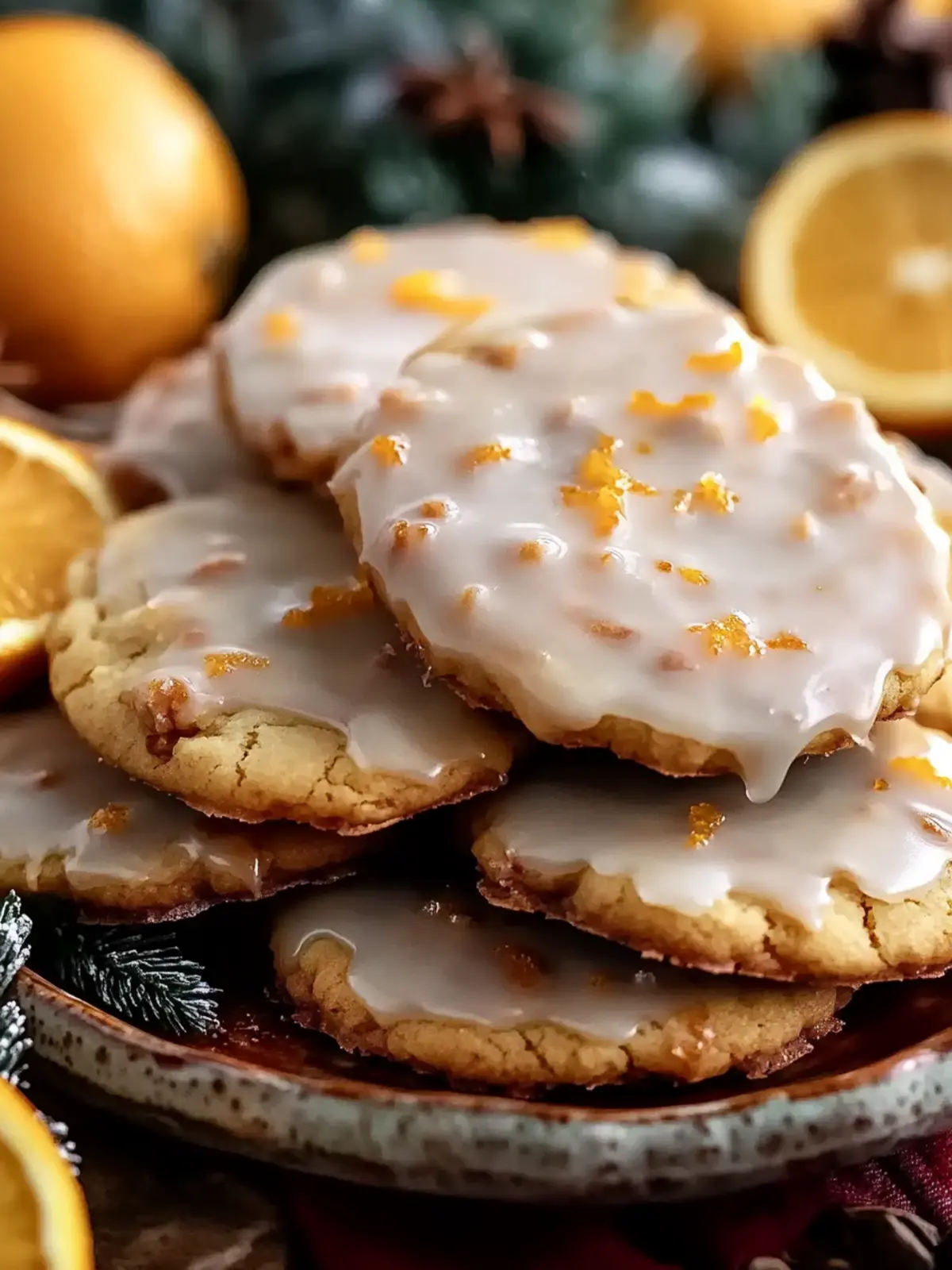 Orange Clove Cookies with Spiced Orange Glaze Recipe