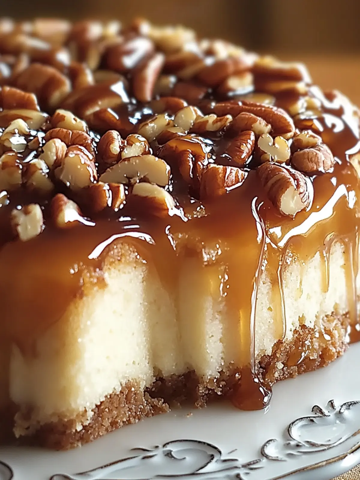 Butter Pecan Praline Poke Cake Makes Dessert Special