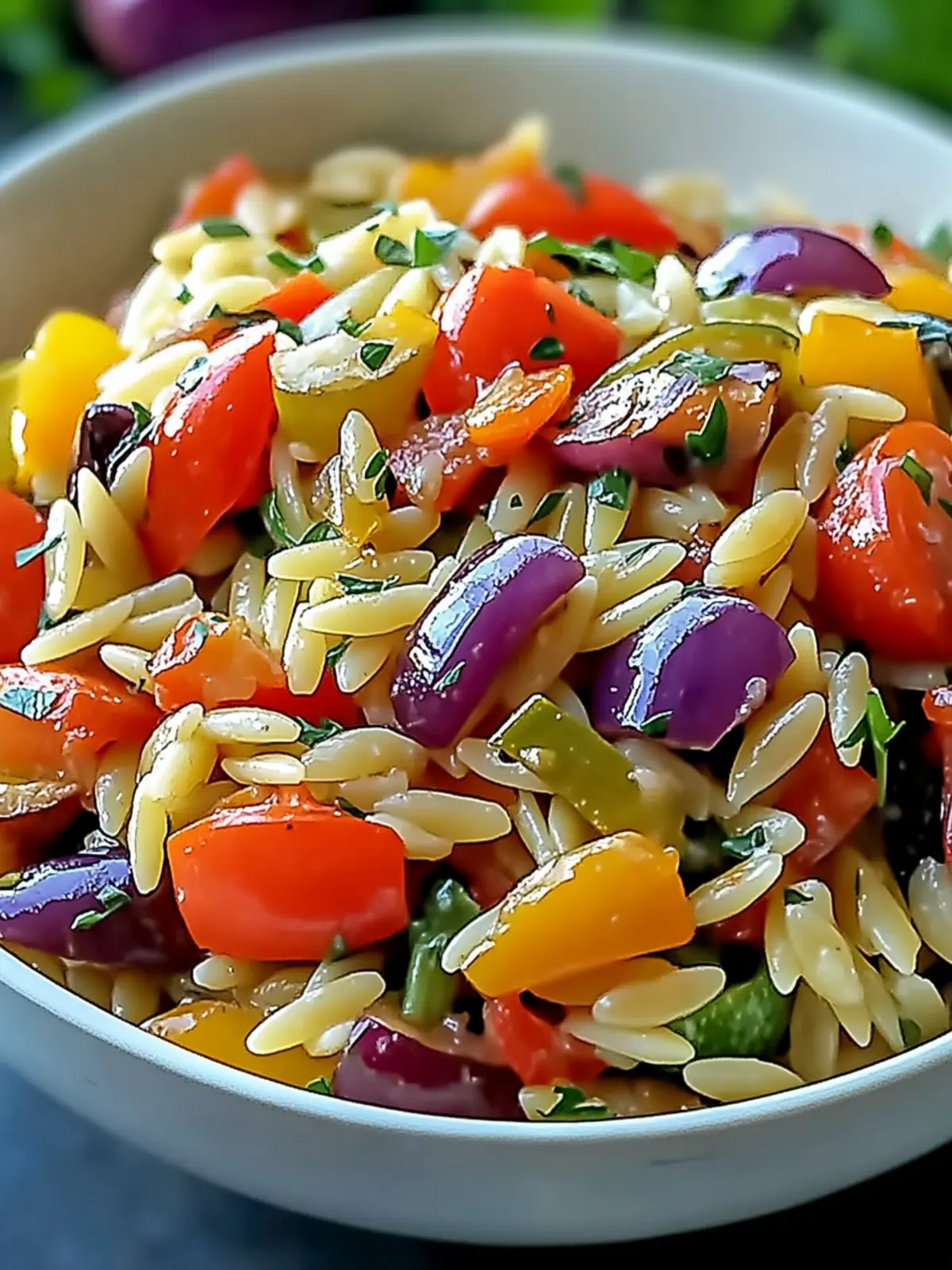 Delicious Roasted Vegetable Orzo to Brighten Your Dinner Table 3 asty Roasted Vegetable Orzo