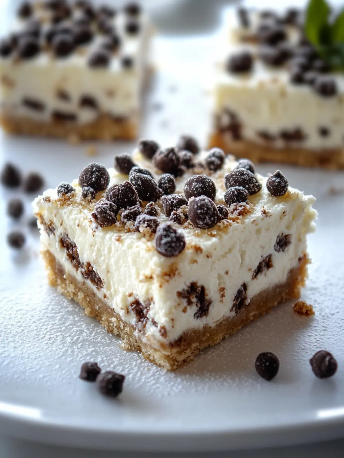 Easy Cannoli Cheesecake Bars