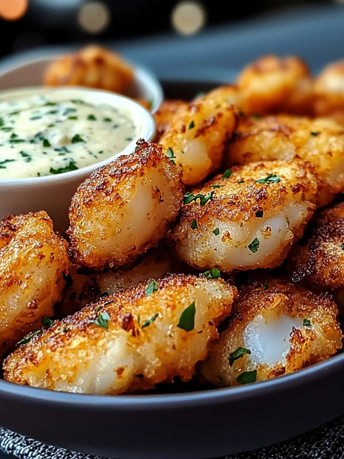 Crispy Garlic Cod Bites with Creamy Lemon Herb Dip Bliss 4 Crispy Garlic Cod Bites with Creamy Lemon Herb Dip