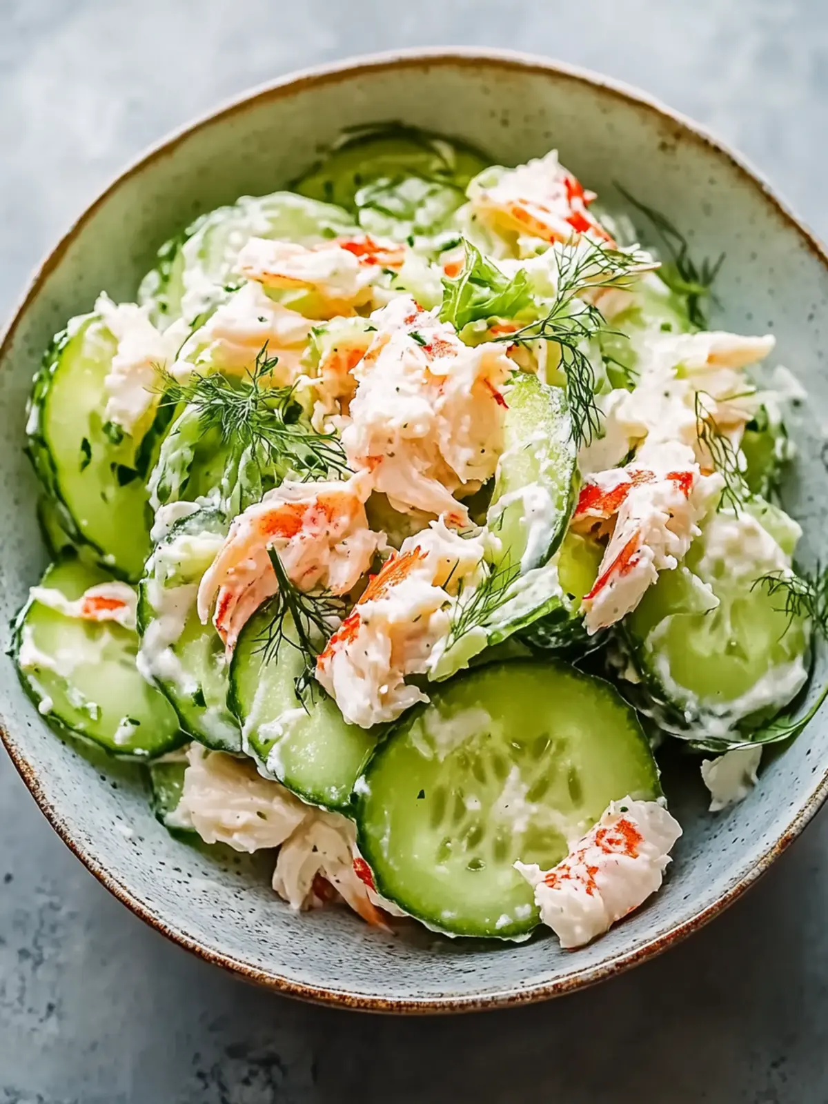 Zesty Cucumber Salad with Crab Meat for a Refreshing Meal 3 Cucumber Salad with Crab Meat
