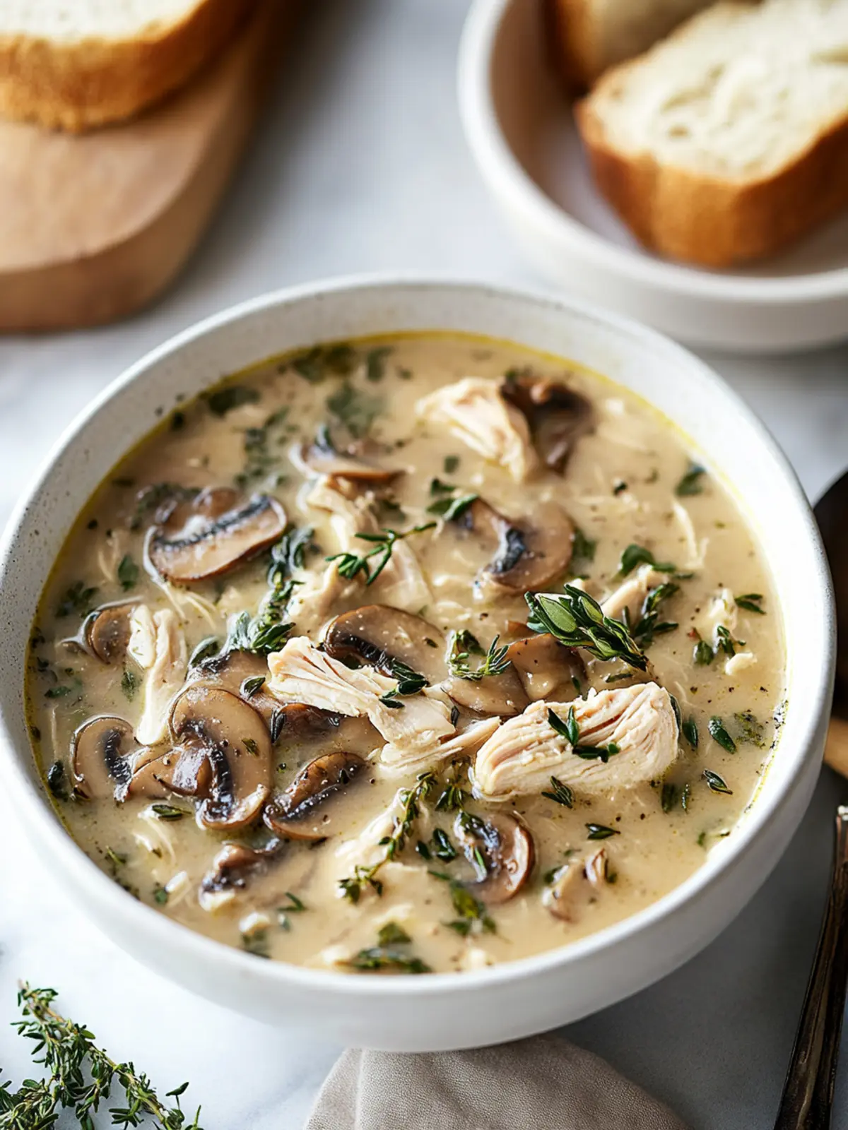 Rotisserie Chicken and Mushroom Soup