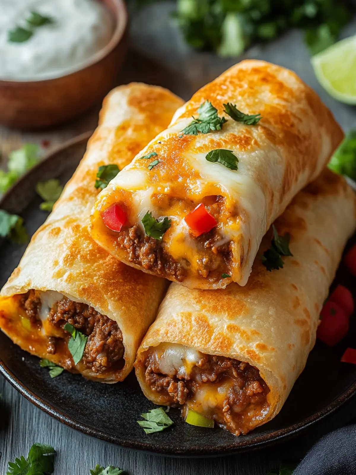 Beef and Cheese Chimichangas: Crispy Tex-Mex Perfection at Home 4 Beef and Cheese Chimichangas