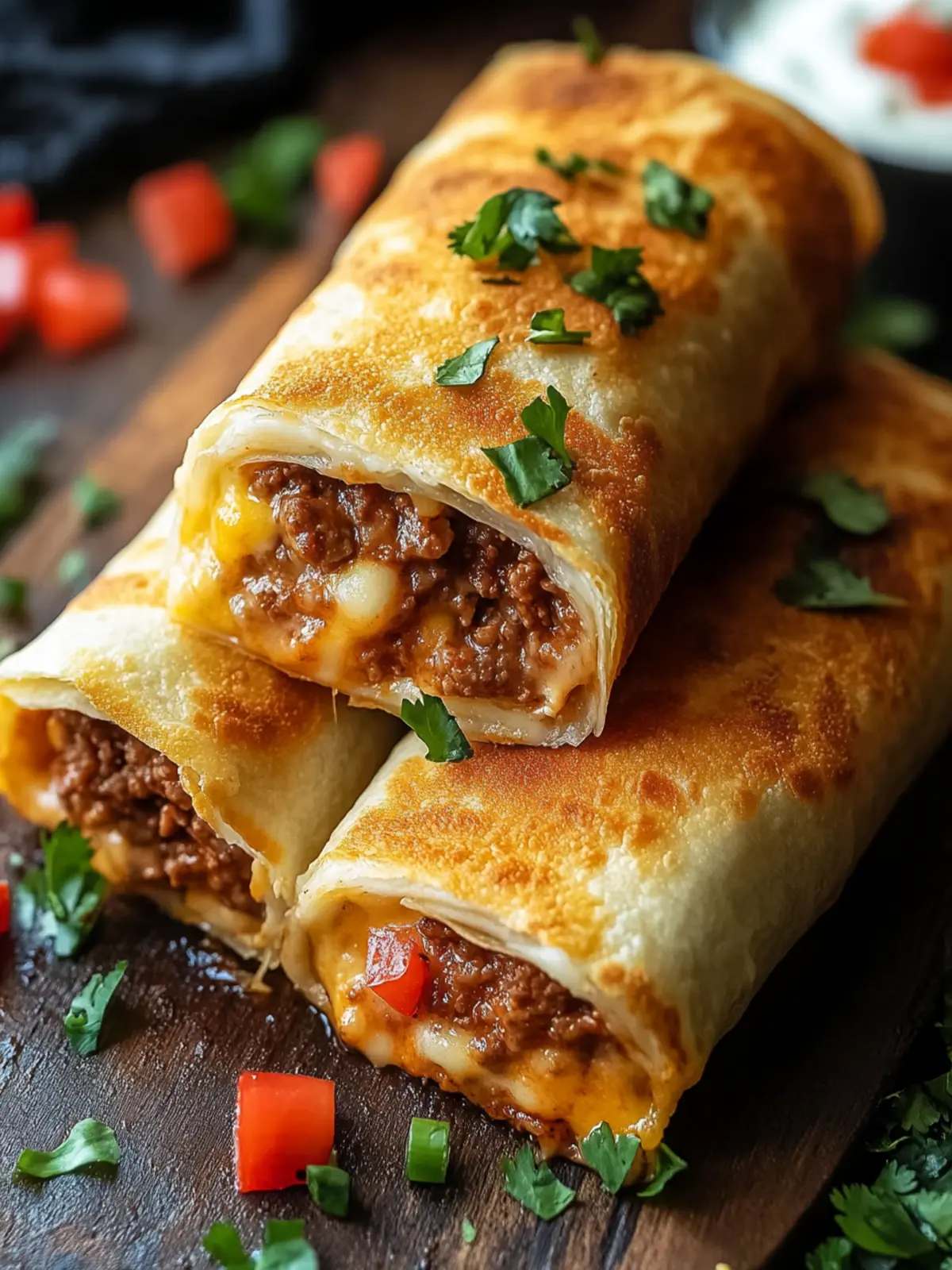 Beef and Cheese Chimichangas: Crispy Tex-Mex Perfection at Home 3 Beef and Cheese Chimichangas