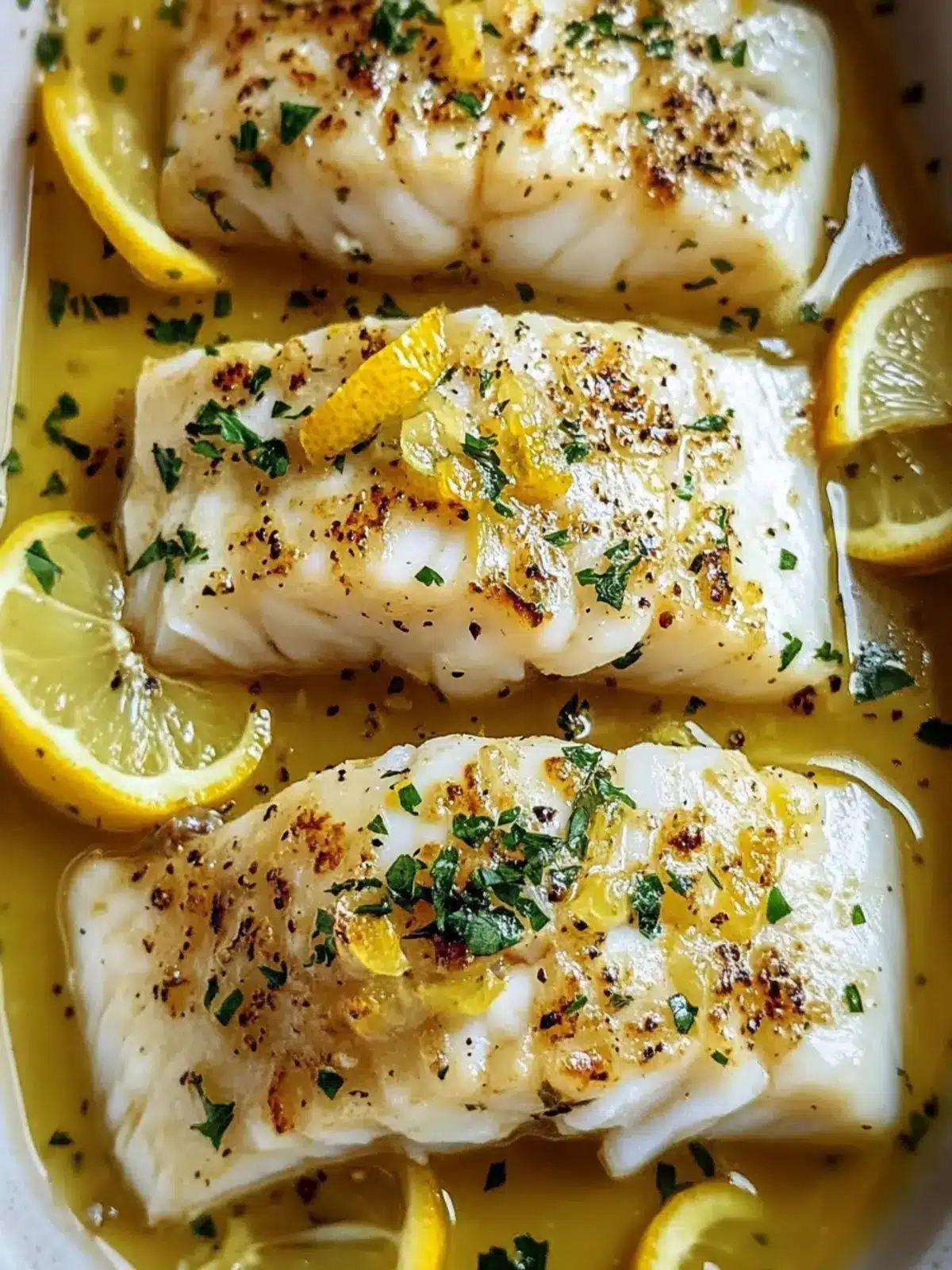 Baked Lemon-Garlic Cod with Butter Sauce: Quick & Delicious Dinner 3 Baked Lemon-Garlic Cod with Butter Sauce