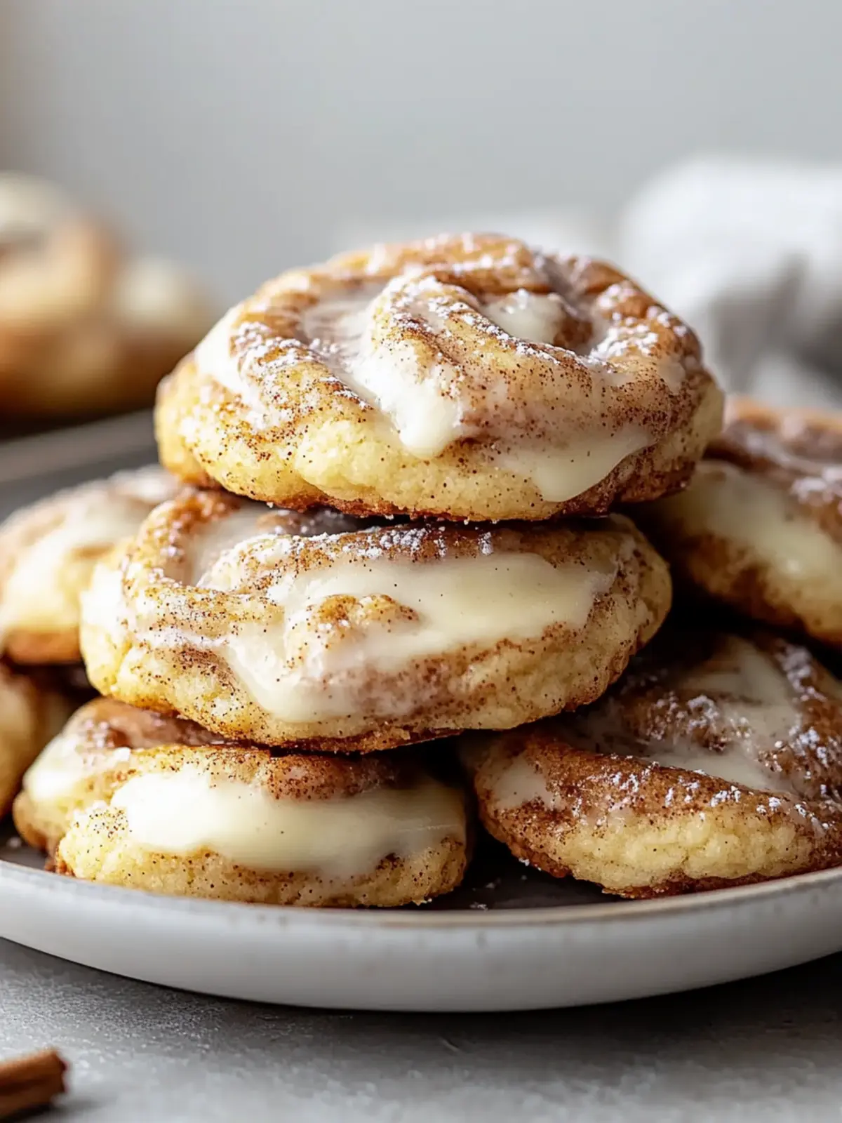 Cinnamon Roll Cheesecake Cookies You Can't Resist 3 Cinnamon Roll Cheesecake Cookies