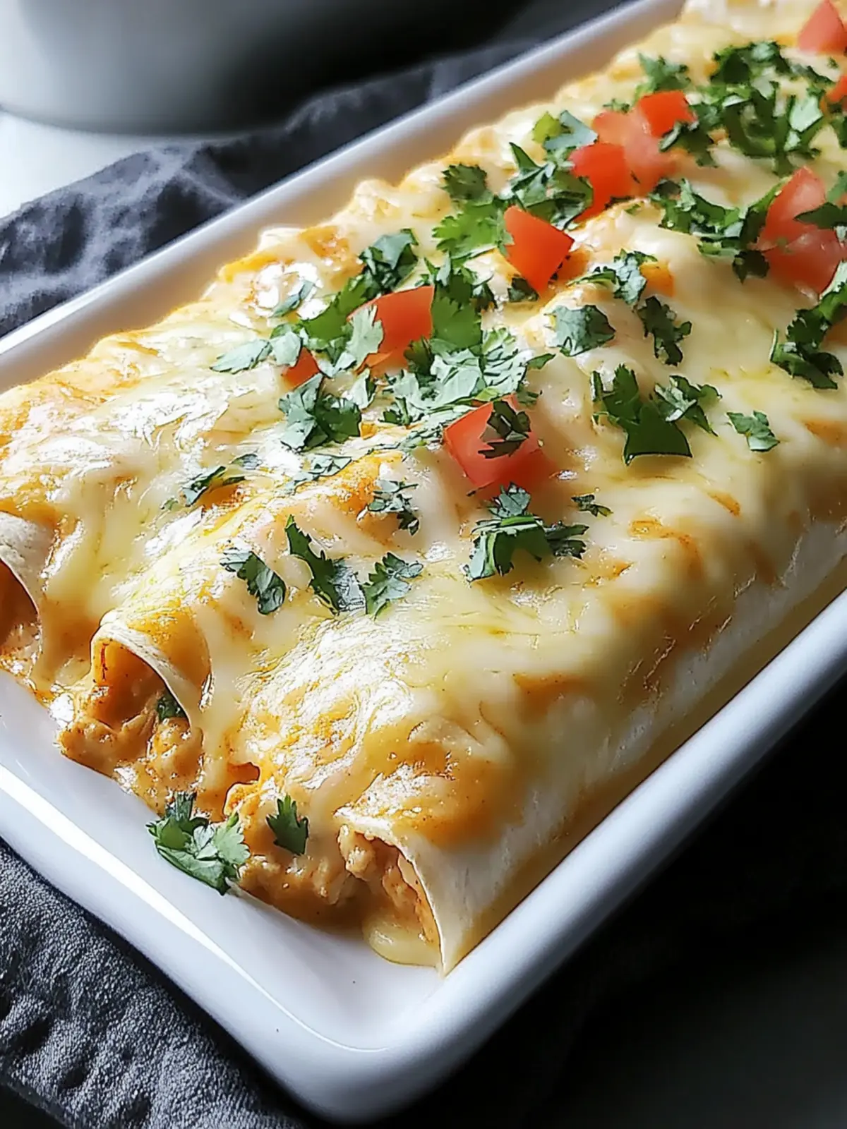 Creamy Queso Chicken Enchiladas for Ultimate Weeknight Comfort 2 Creamy Queso Chicken Enchiladas