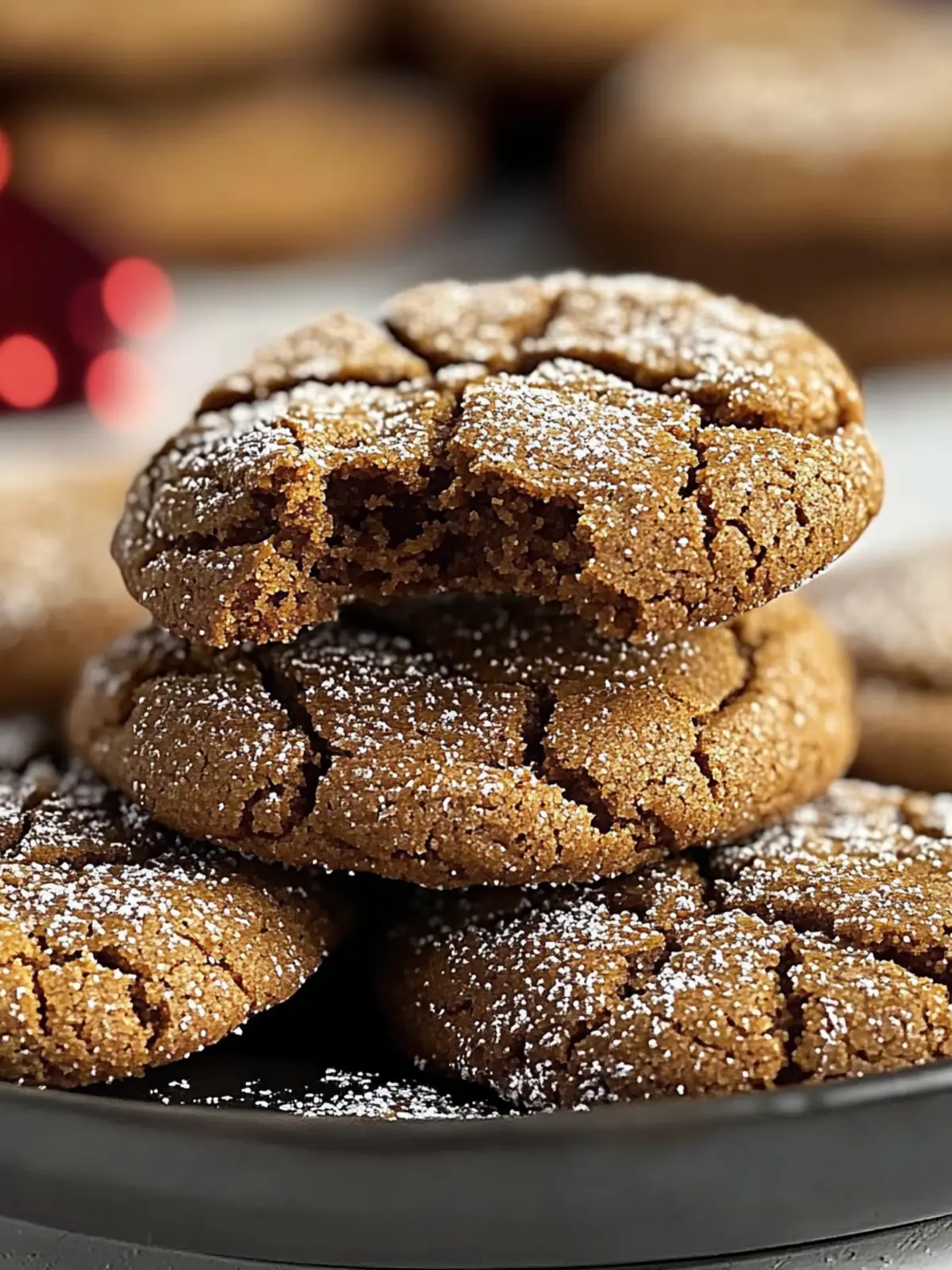 Chewy Molasses Crinkle Cookies That Warm the Heart 2 Molasses Crinkle Cookies