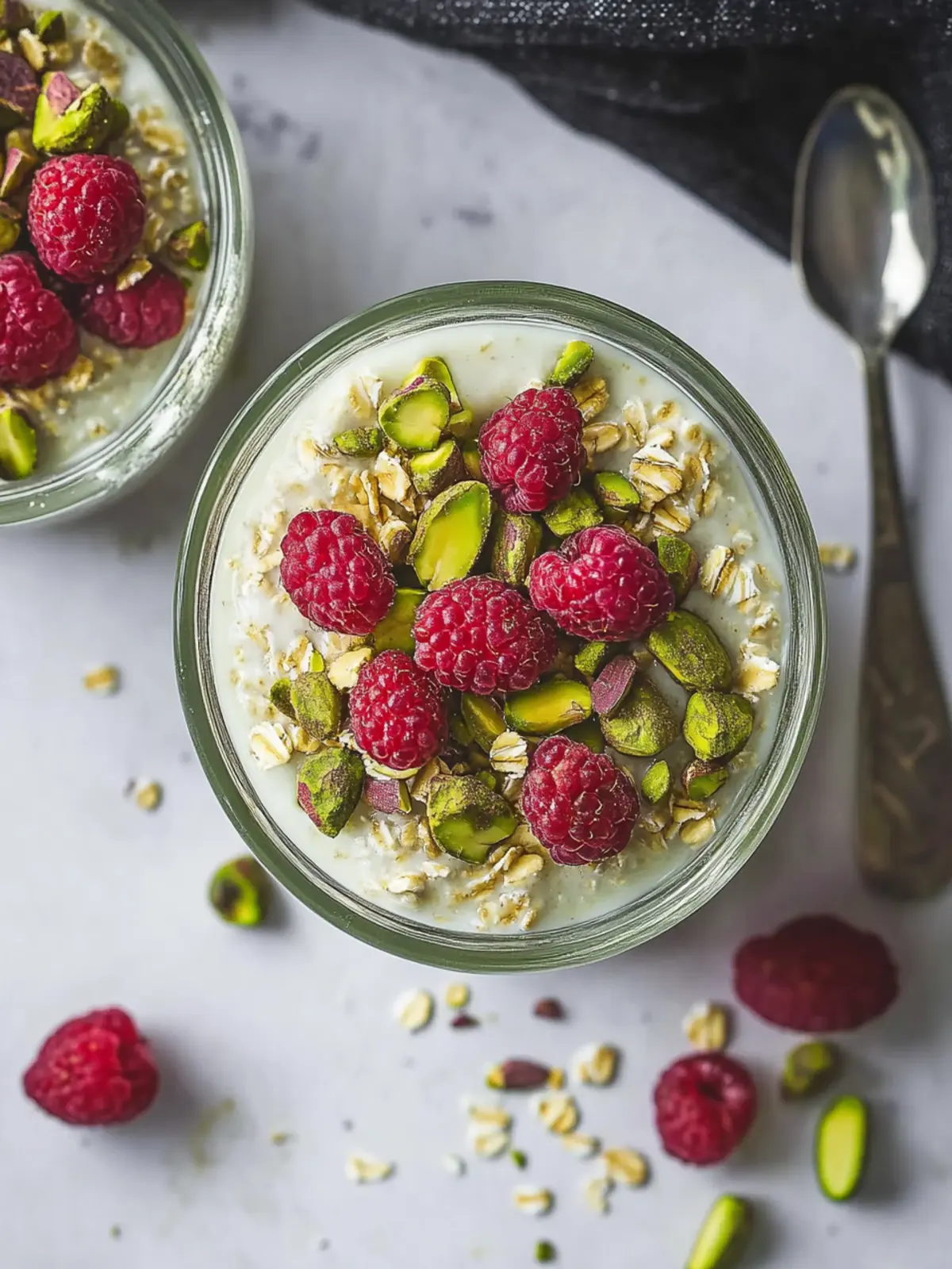Creamy Pistachio Overnight Oats for a Delightful Start 2 Pistachio Overnight Oats