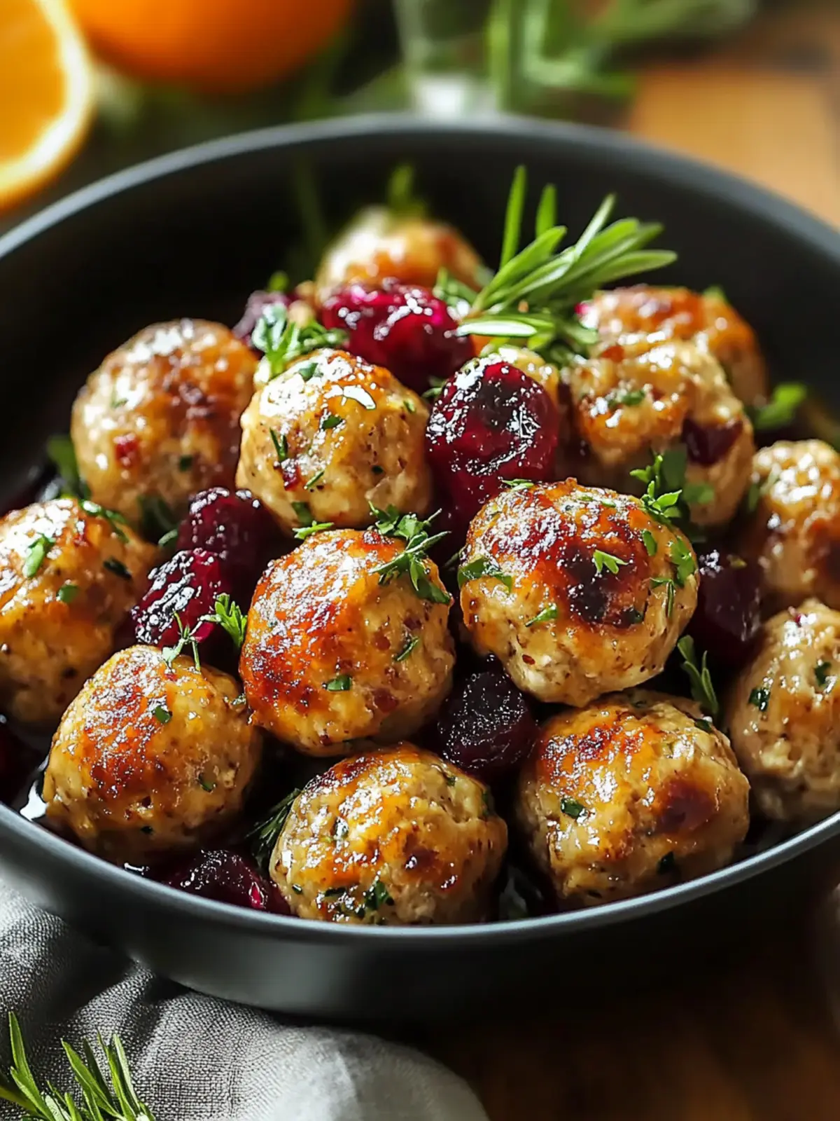 Cranberry Orange Chicken Meatballs: A Flavorful Festive Delight 5 Cranberry Orange Chicken Meatballs