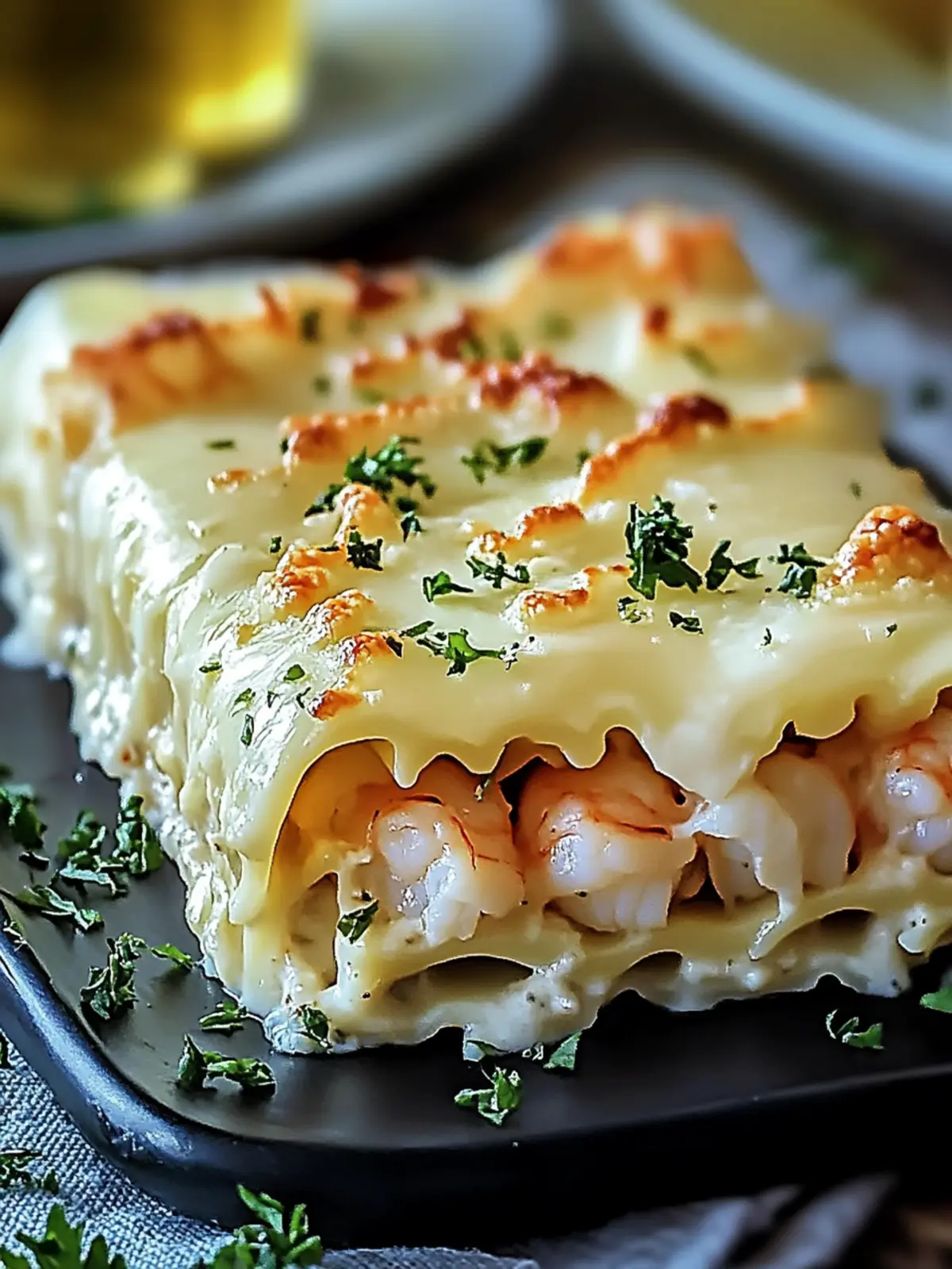 Shrimp & Crab Alfredo Lasagna Roll-Ups Your New Family Favorite 4 Shrimp & Crab Alfredo Lasagna Roll-Ups