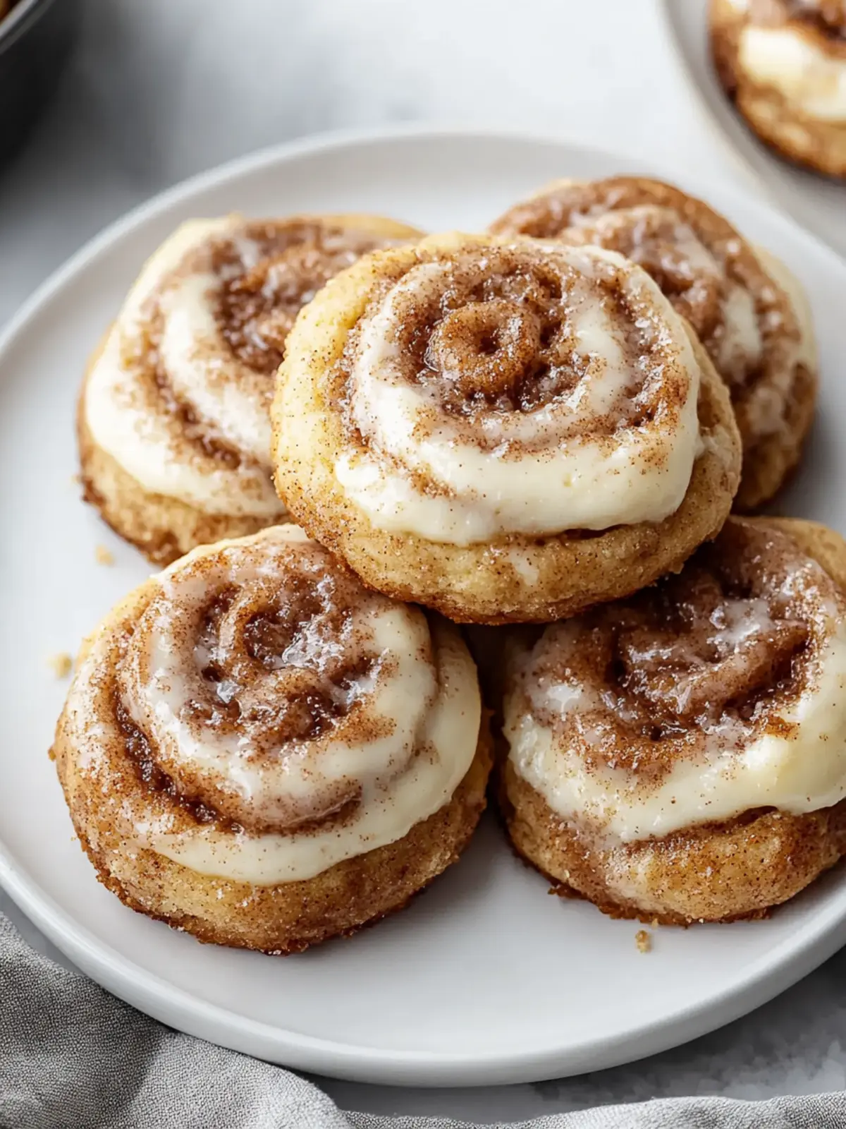Cinnamon Roll Cheesecake Cookies You Can't Resist 2 Cinnamon Roll Cheesecake Cookies