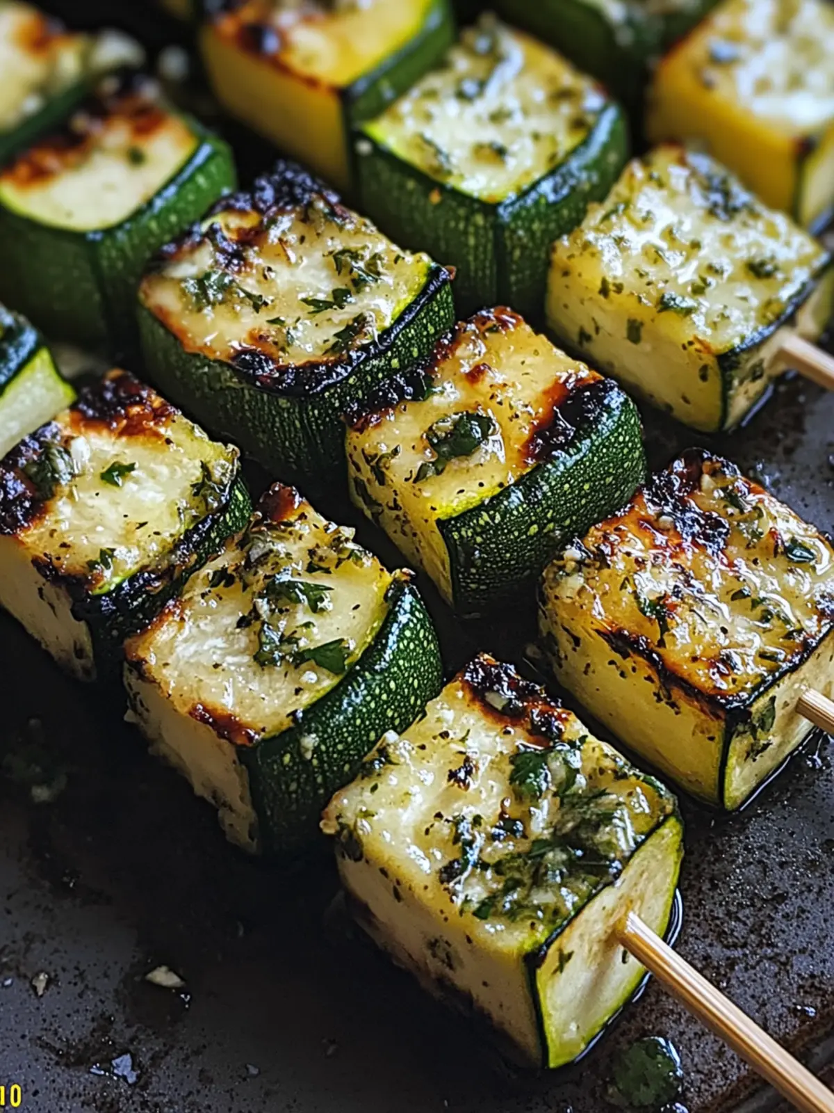 Grill Up Garlic Butter Zucchini Skewers for a Flavor Burst 3 Garlic Butter Zucchini Skewers