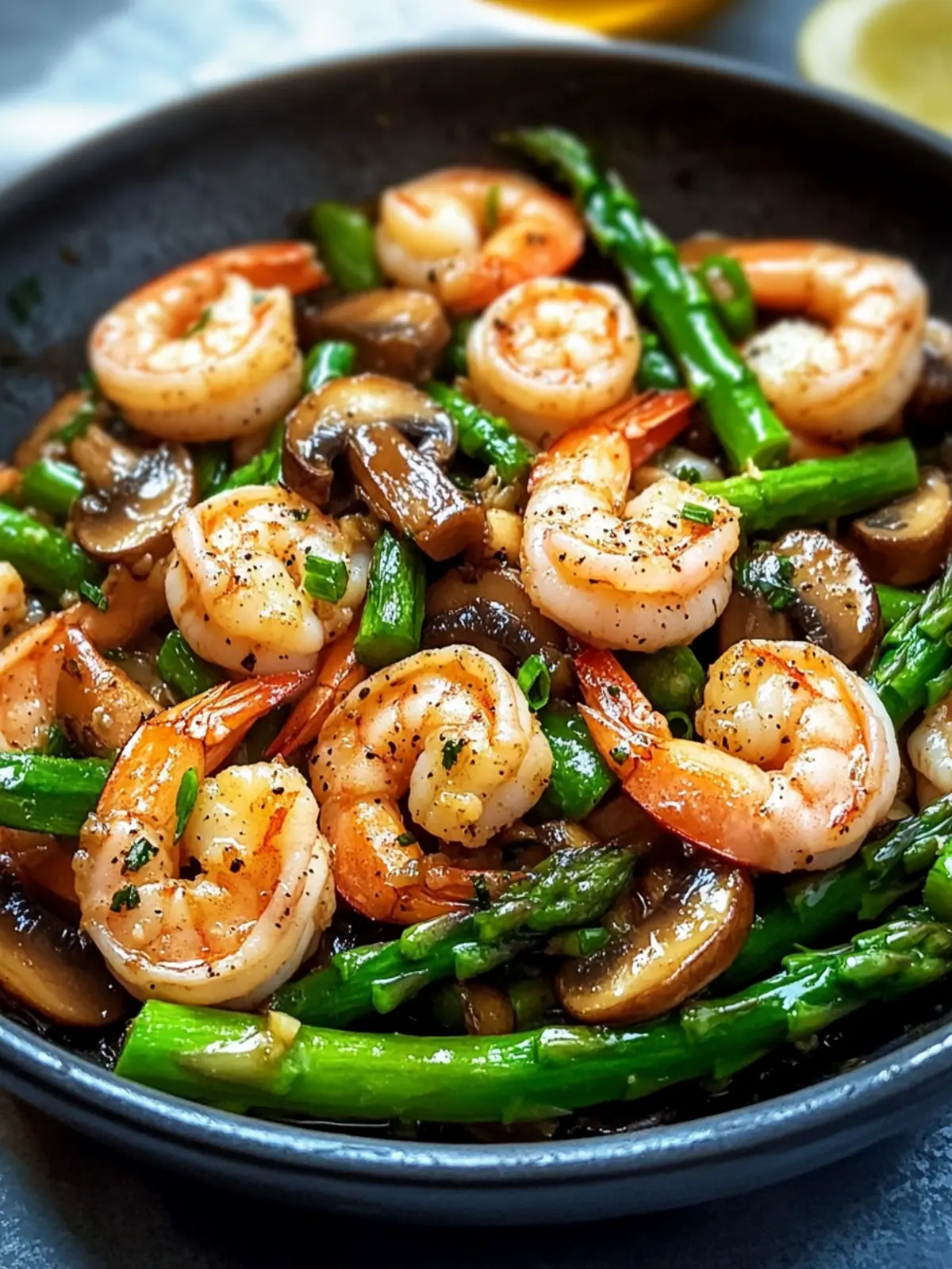 Delicious Shrimp and Asparagus Stir-Fry with Mushrooms in Minutes 3 Shrimp and Asparagus Stir-Fry with Mushrooms