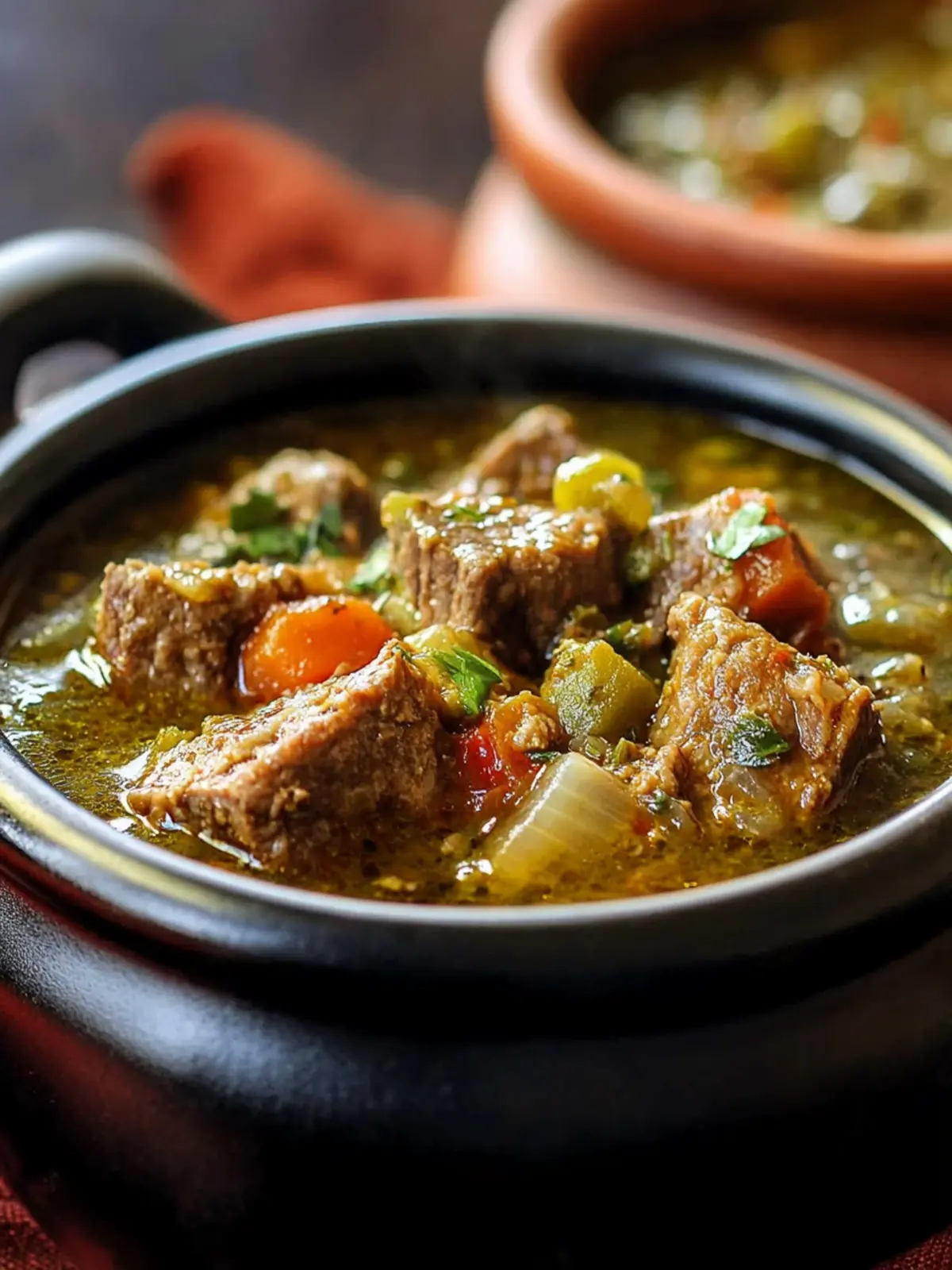 Melt-in-Your-Mouth Hearty Green Chile Beef Stew Delight 5 Hearty Fall-Apart Tender Green Chile Beef Stew