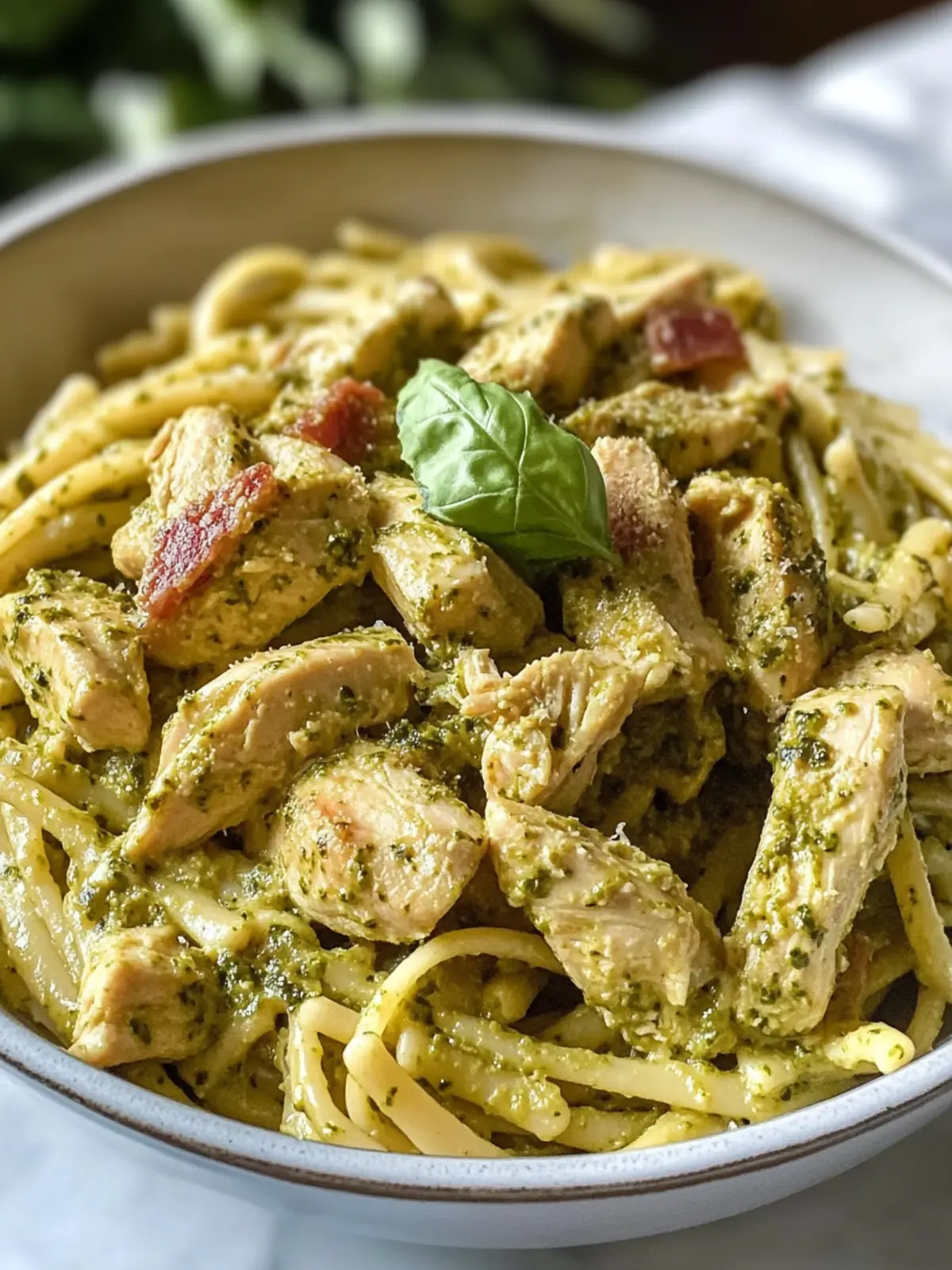 Creamy Chicken Pesto Pasta Ready in 25 Minutes! 5 Chicken Pesto Pasta