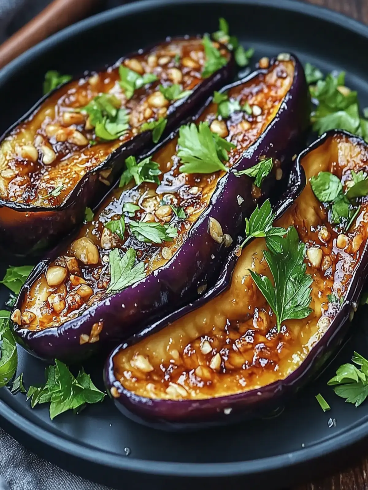 Sticky Garlic Eggplant: Your New Favorite Quick Vegan Recipe 4 Sticky Garlic Eggplant