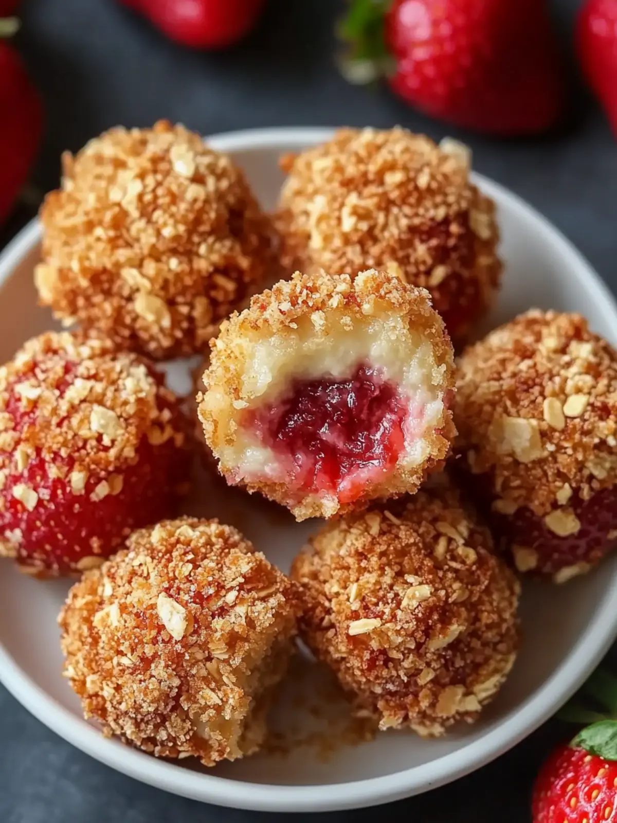 Tasty Strawberry Crunch Bites: Your Easy No-Bake Treat 4 Tasty Strawberry Crunch Bites