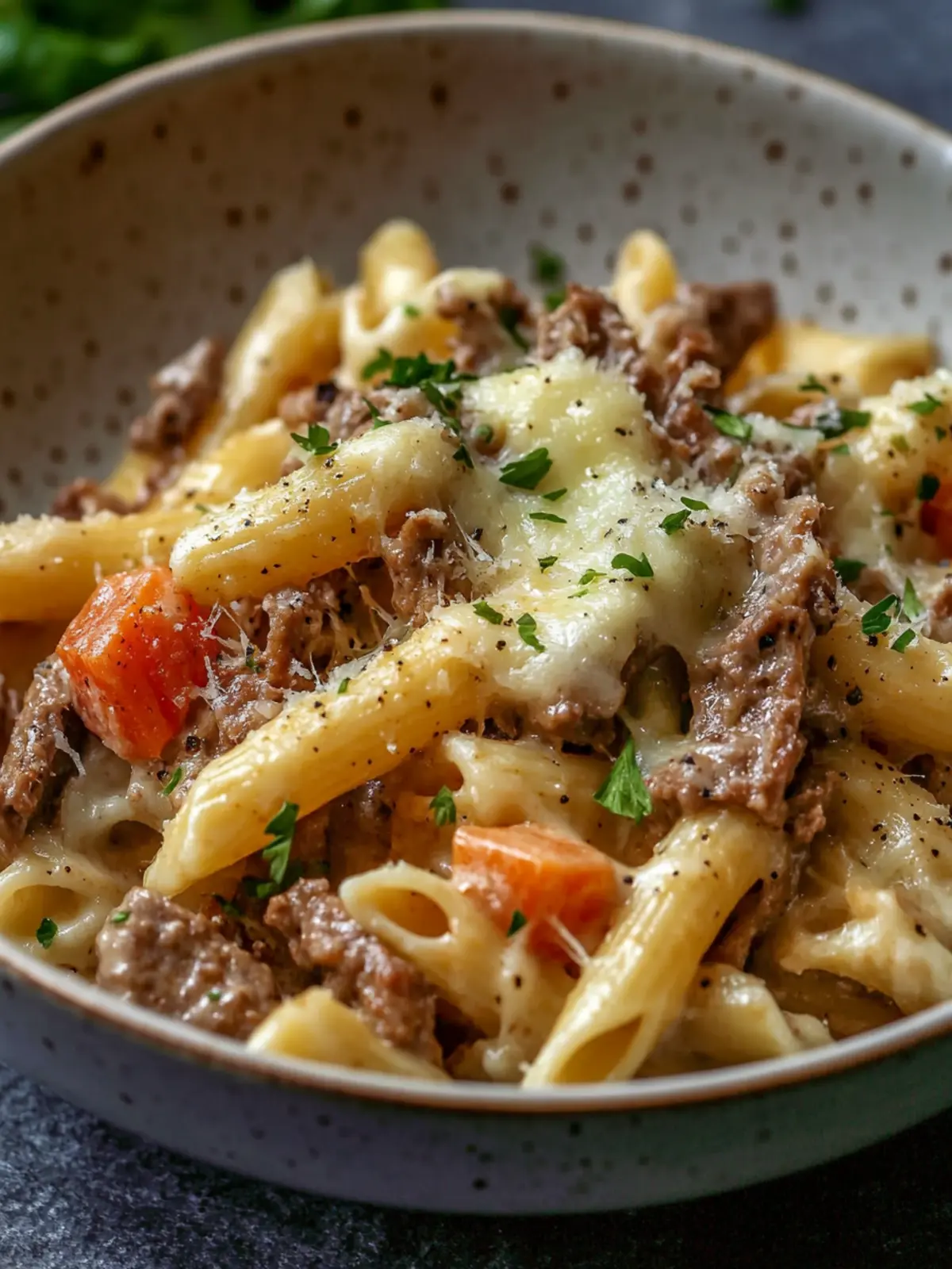 Creamy Philly Cheesesteak Pasta for Cozy Weeknight Dinners 5 Philly Cheesesteak Pasta