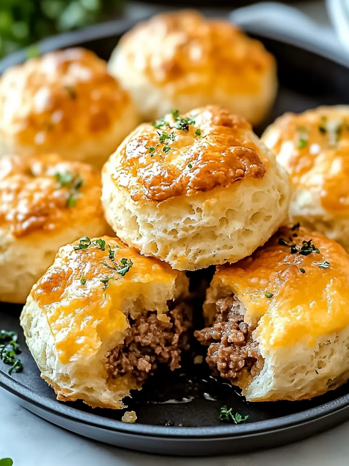 Cheesy Beef Biscuit Bombs for Ultimate Comfort Food Bliss 4 Cheesy Beef Biscuit Bombs