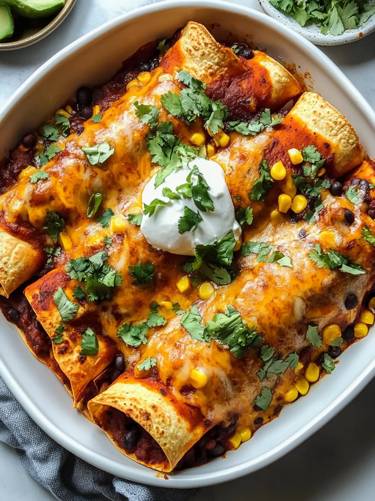 Savory Sweet Potato, Corn, and Black Bean Enchiladas Recipe 5 Sweet Potato, Corn, and Black Bean Enchiladas