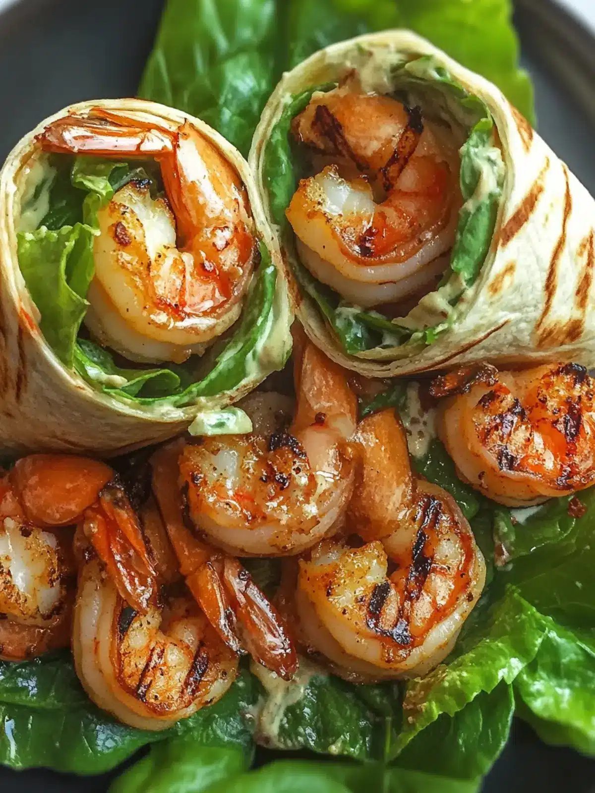 Zesty Grilled Shrimp Caesar Wraps for a Flavorful Twist 4 Zesty Grilled Shrimp Caesar Wraps