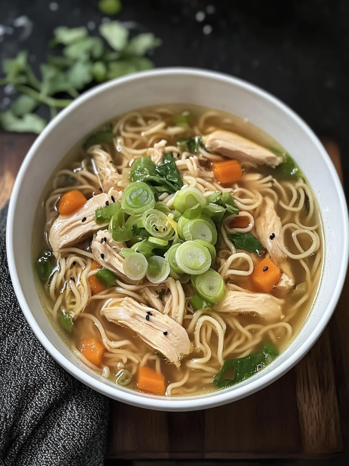 Aromatic Ginger Scallion Chicken Noodle Soup for Cozy Evenings 2 Aromatic Ginger Scallion Chicken Noodle Soup