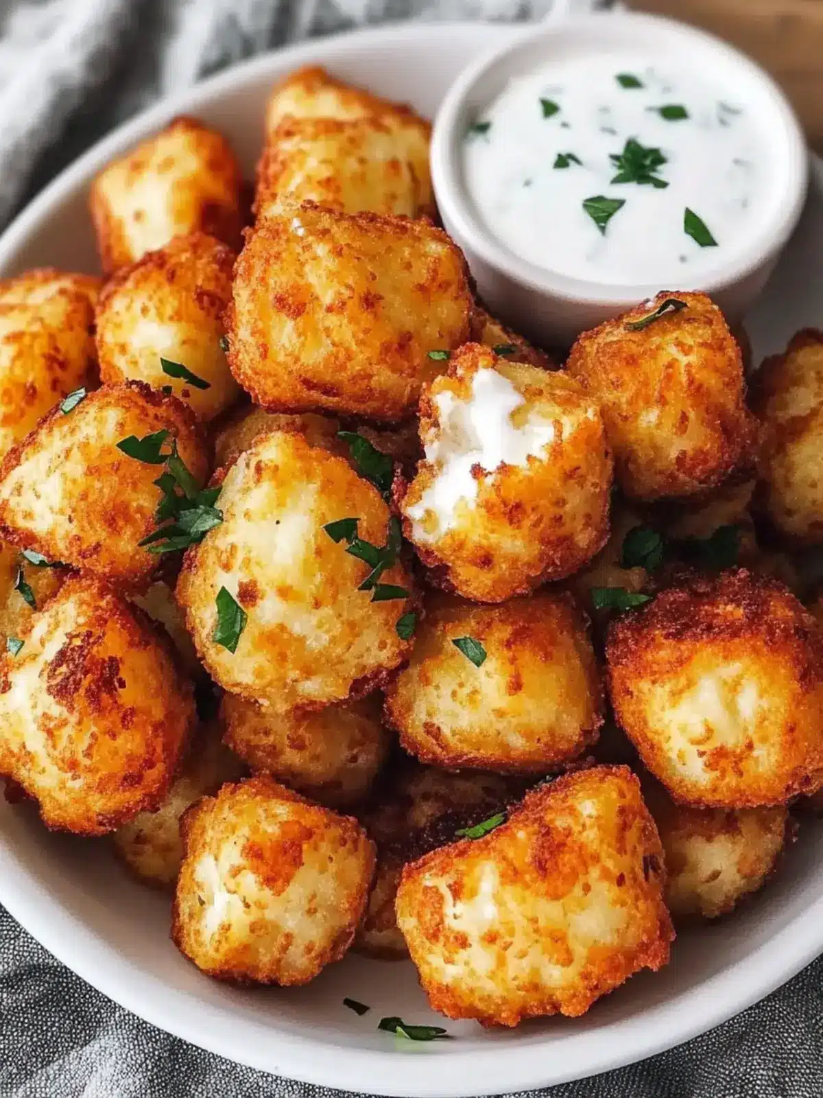 Cottage Cheese Tots Recipe with Crispy Air Fryer Magic 3 Cottage Cheese Tots Recipe