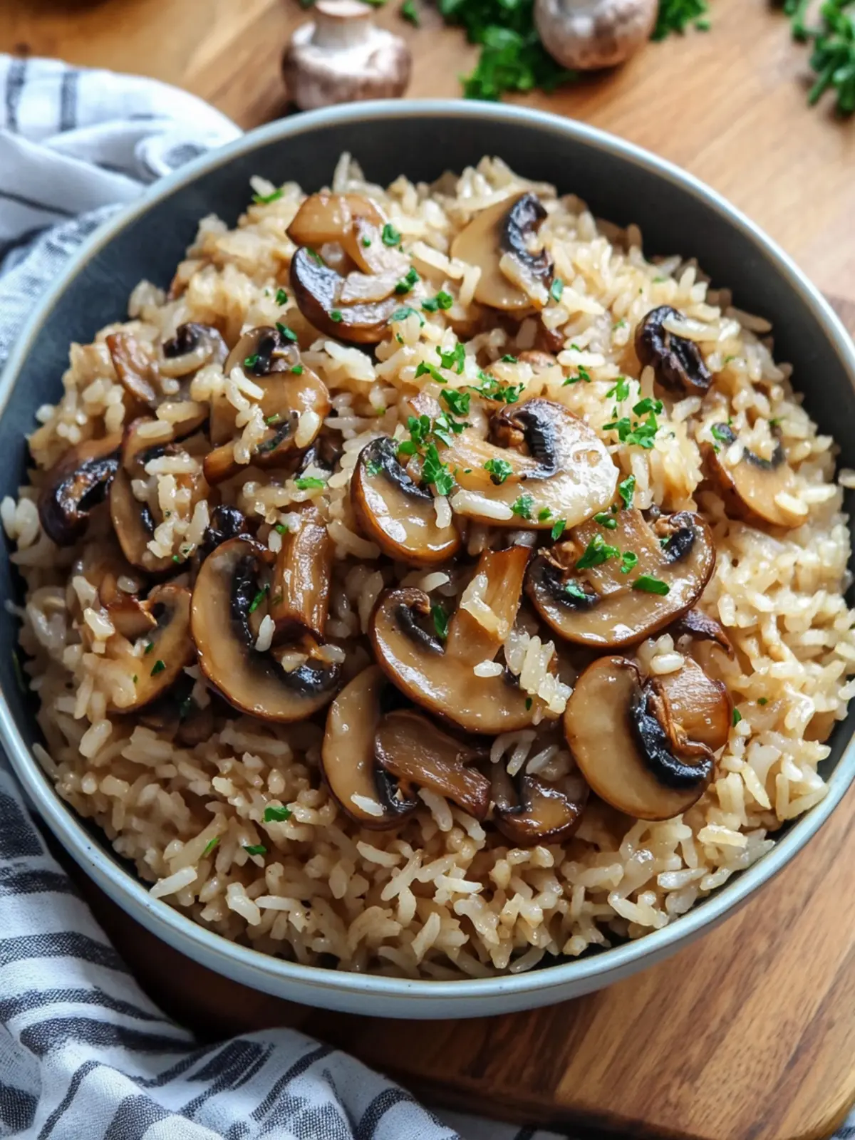 Garlic Butter Mushroom Rice That'll Wow Your Dinner Guests 4 Garlic Butter Mushroom Rice